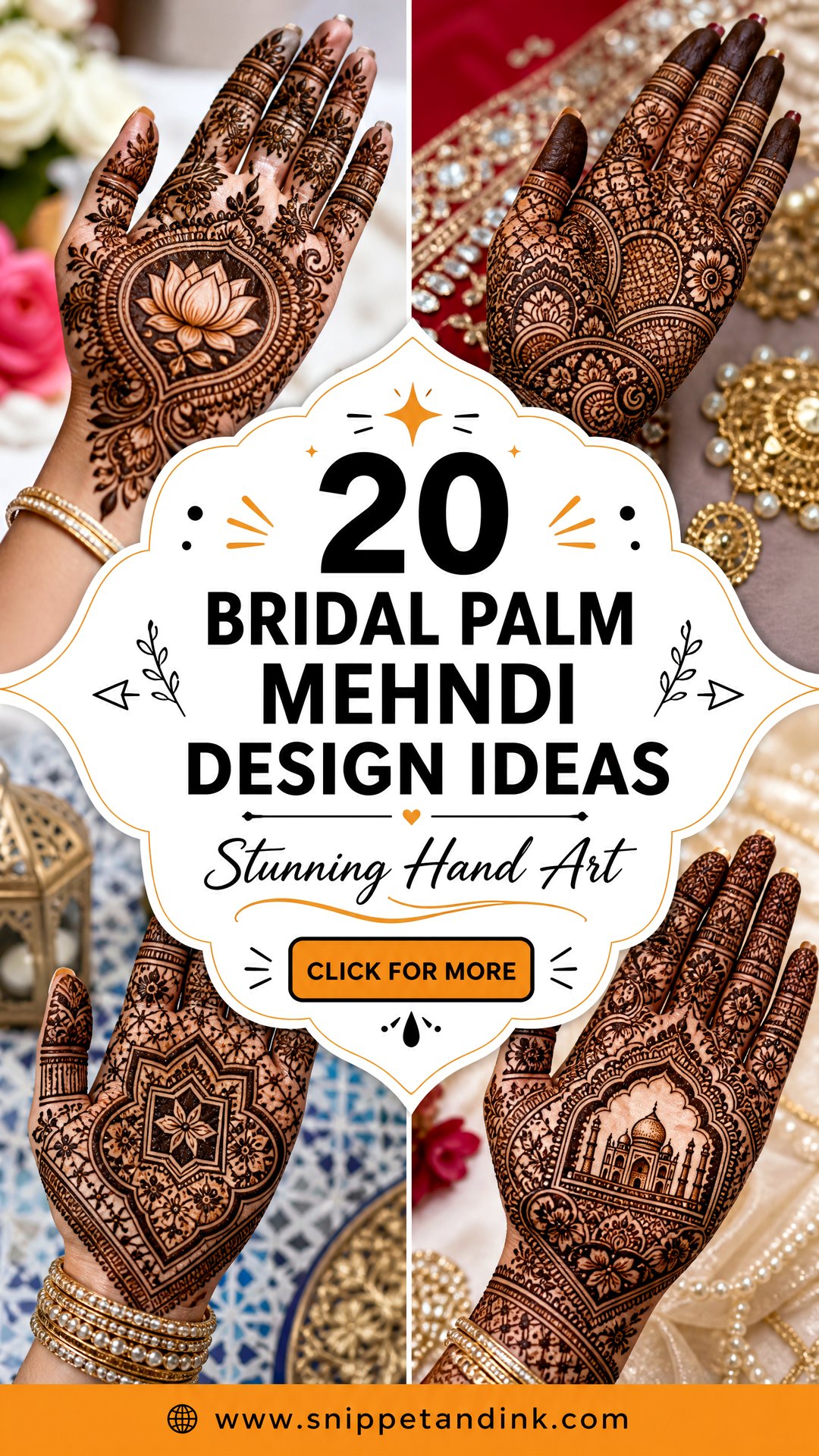 20 Bridal Palm Mehndi Design Ideas for Stunning Hands - 20 Bridal Palm Mehndi Design Ideas for Stunning Hands