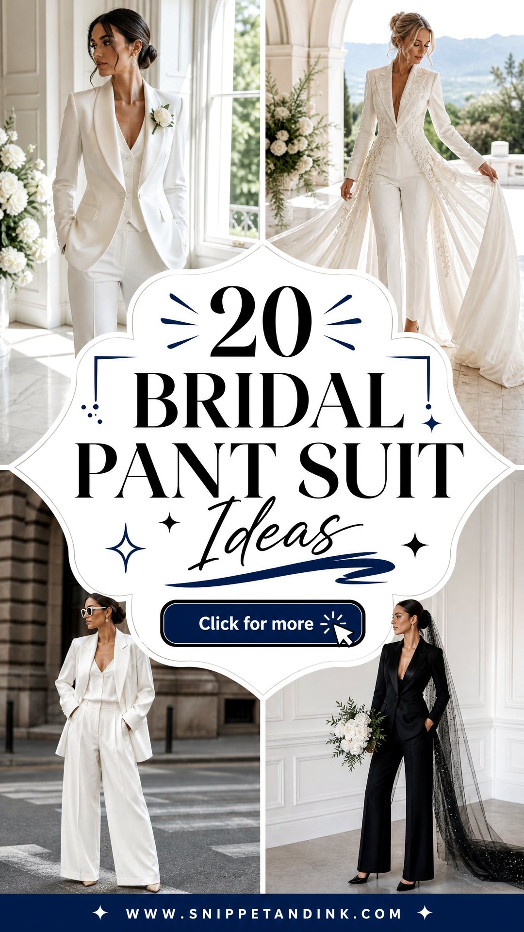 20 Bridal Pant Suit Ideas for Chic Modern Wedding Style - 20 Bridal Pant Suit Ideas for Chic Modern Wedding Style