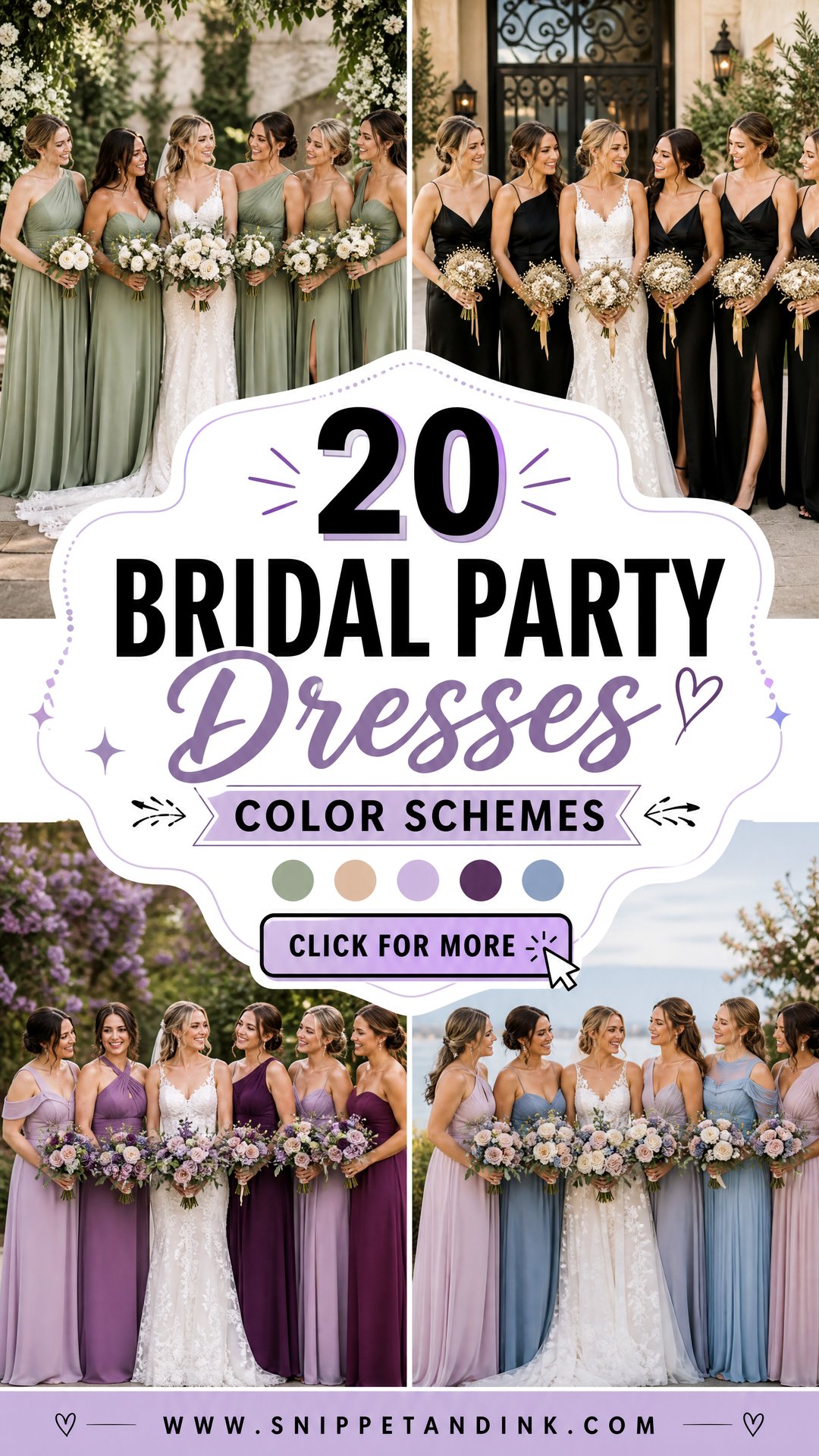 20 Bridal Party Dresses Color Schemes for a Picture-Perfect Day - 20 Bridal Party Dresses Color Schemes for a Picture-Perfect Day