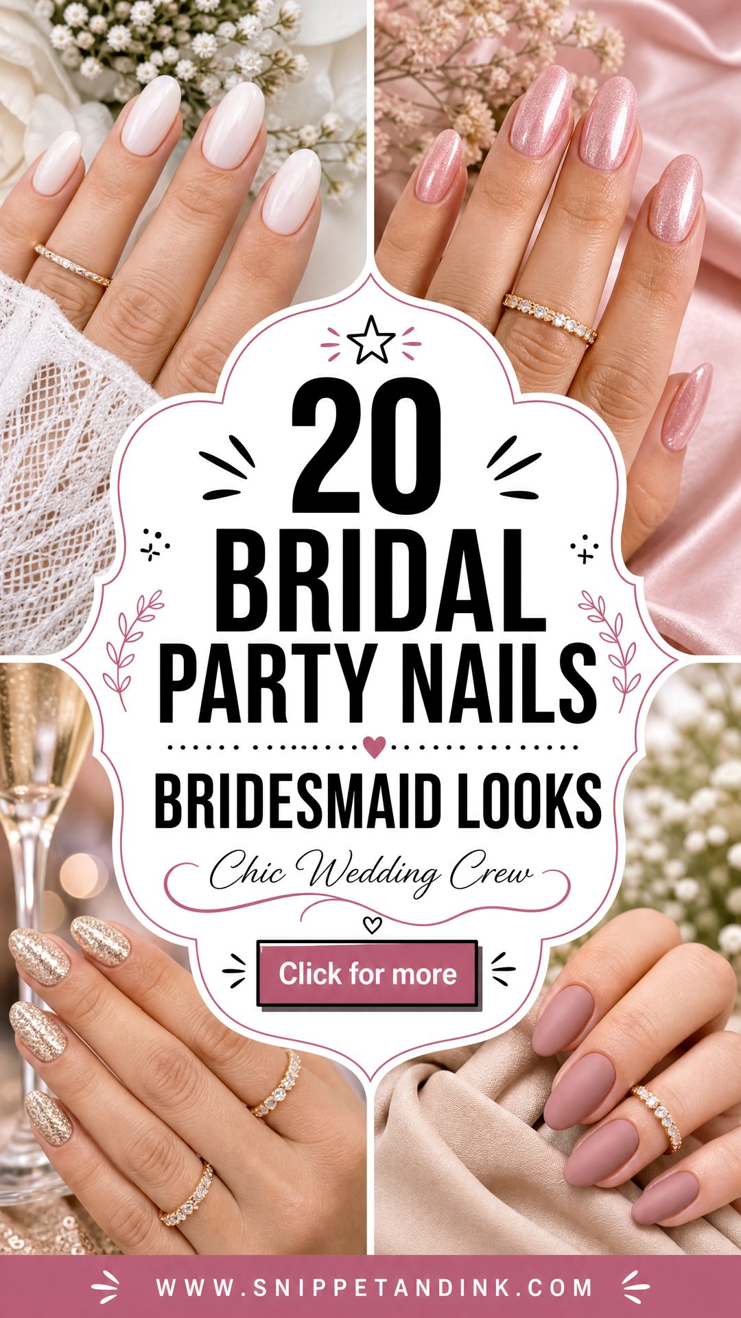 20 Bridal Party Nails Bridesmaid Looks for Chic Weddings - 20 Bridal Party Nails Bridesmaid Looks for Chic Weddings