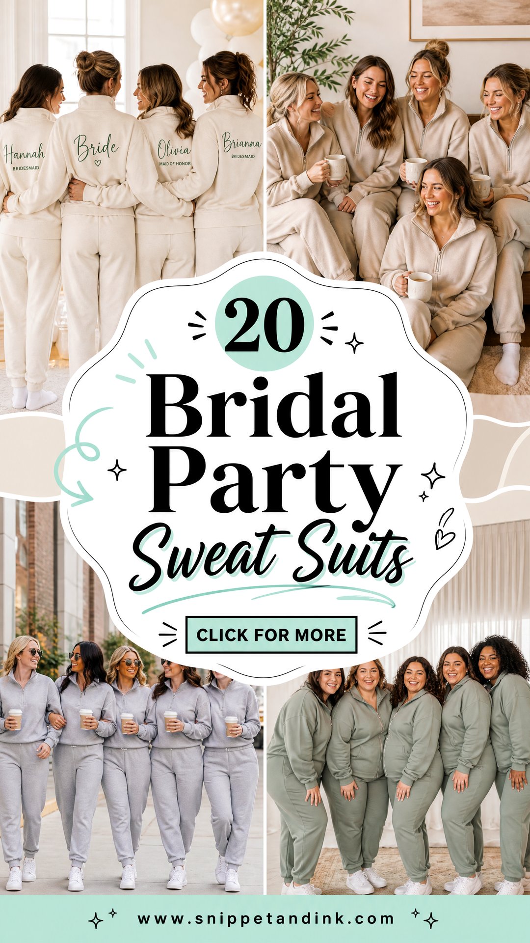 20 Bridal Party Sweat Suits for Cozy Coordinated Wedding Style - 20 Bridal Party Sweat Suits for Cozy, Coordinated Wedding Style