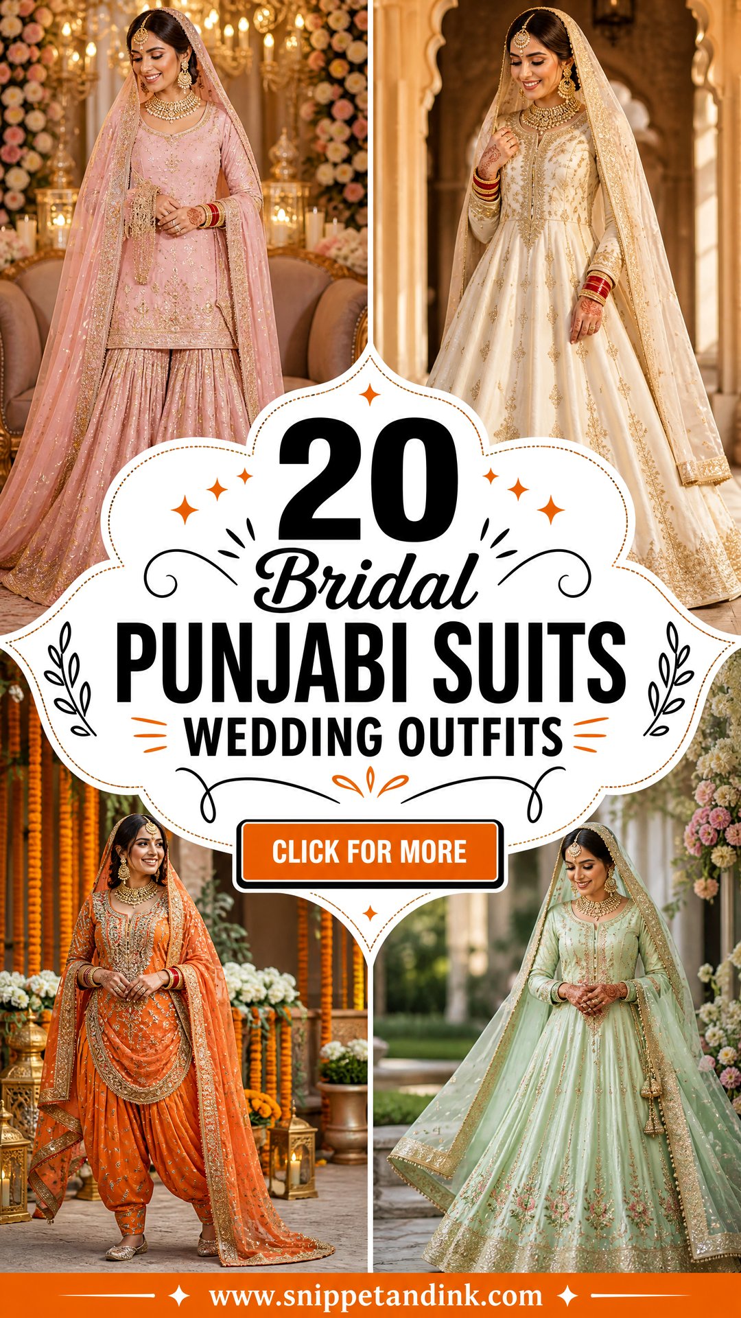 20 Bridal Punjabi Suits Wedding Outfits for a Regal Celebration - 20 Bridal Punjabi Suits Wedding Outfits for a Regal Celebration