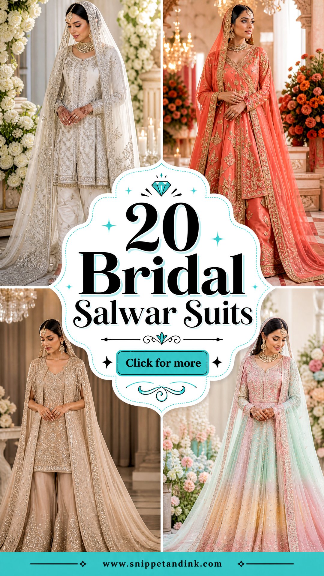 20 Bridal Salwar Suits for Timeless Elegance on Your Wedding Day - 20 Bridal Salwar Suits for Timeless Elegance on Your Wedding Day