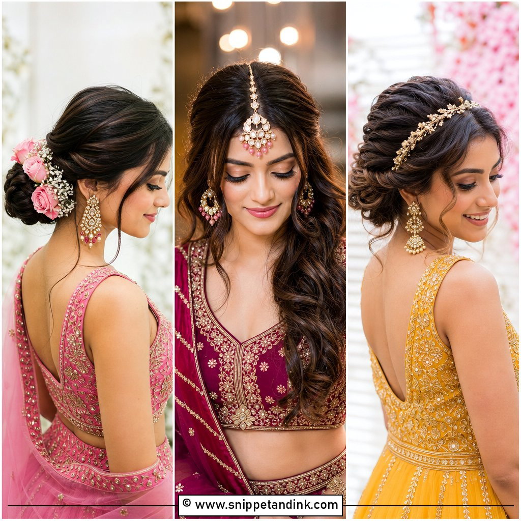 20 Bridal Sangeet Hairstyle Ideas for Festive Brides