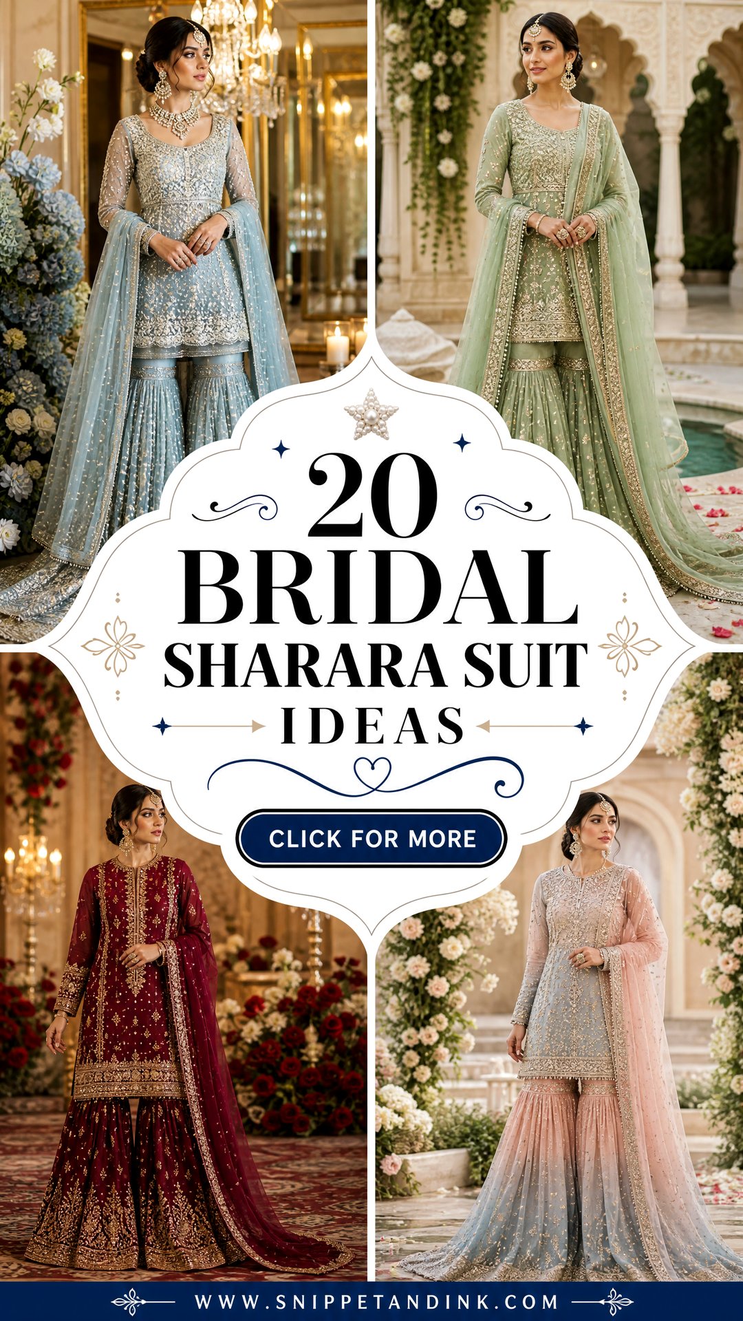 20 Bridal Sharara Suit Ideas for a Regal Modern Wedding Look - 20 Bridal Sharara Suit Ideas for a Regal Modern Wedding Look
