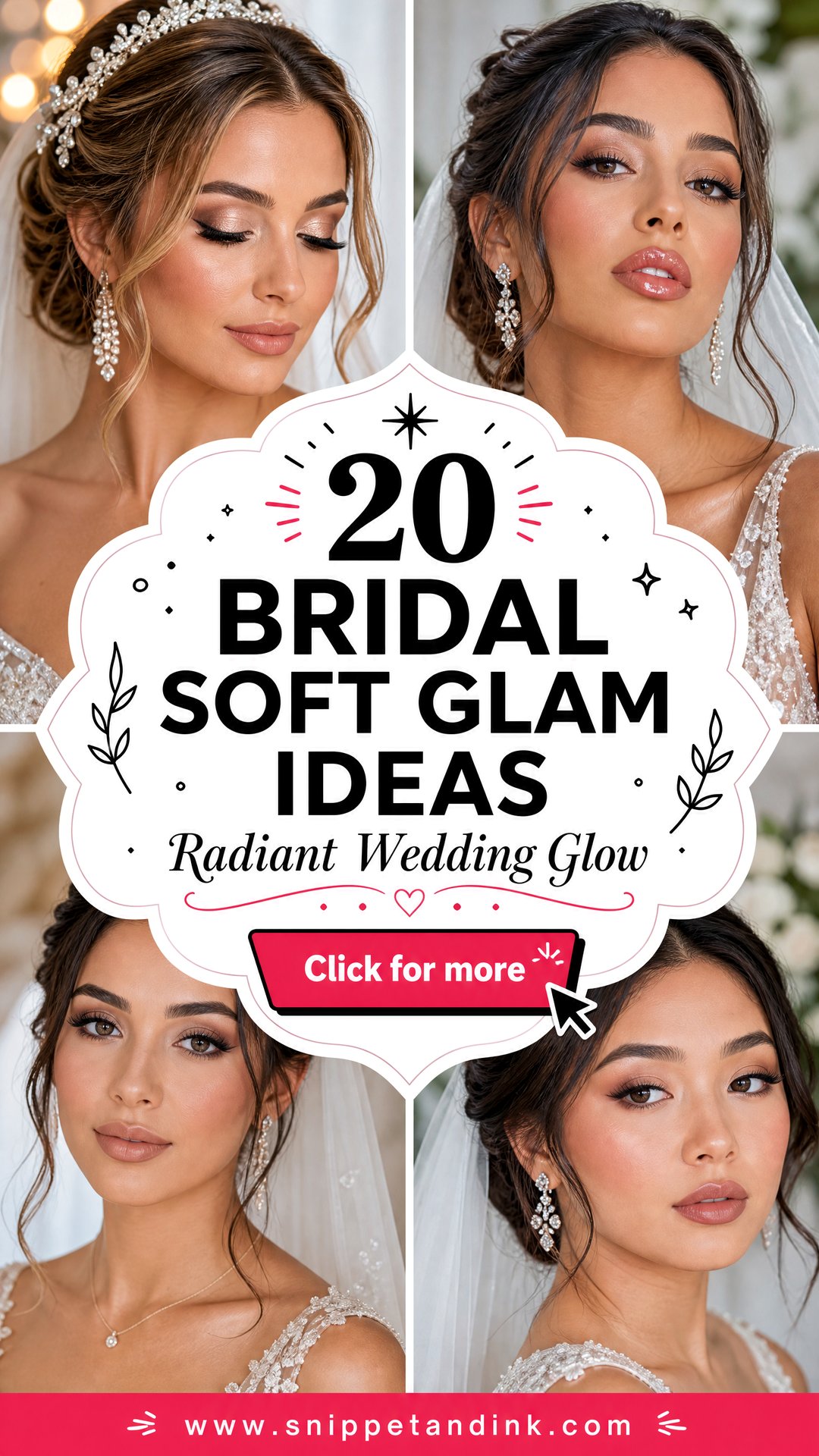 20 Bridal Soft Glam Ideas for a Radiant Wedding Look - 20 Bridal Soft Glam Ideas for a Radiant Wedding Look