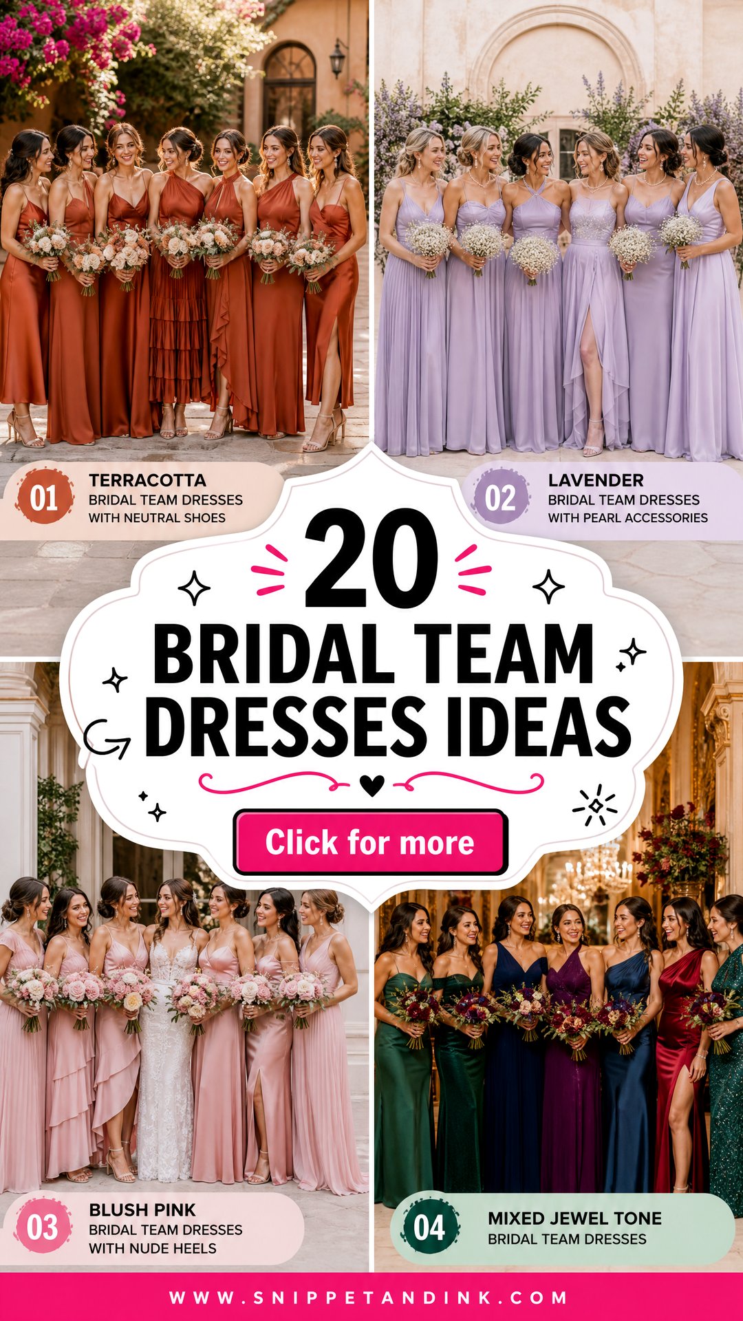 20 Bridal Team Dresses Ideas for a Beautiful Coordinated Look - 20 Bridal Team Dresses Ideas for a Beautiful Coordinated Look