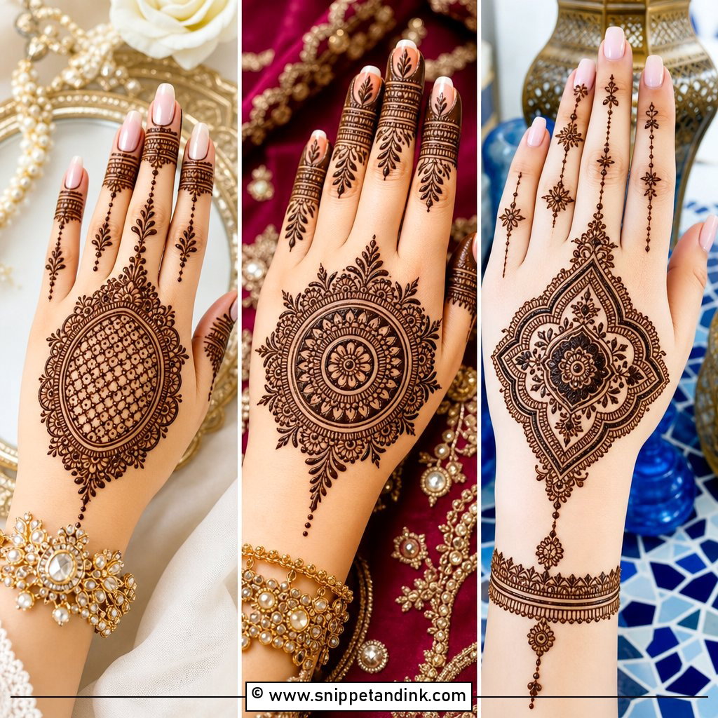 20 Bridal Tikki Mehndi Designs for Timeless Elegance