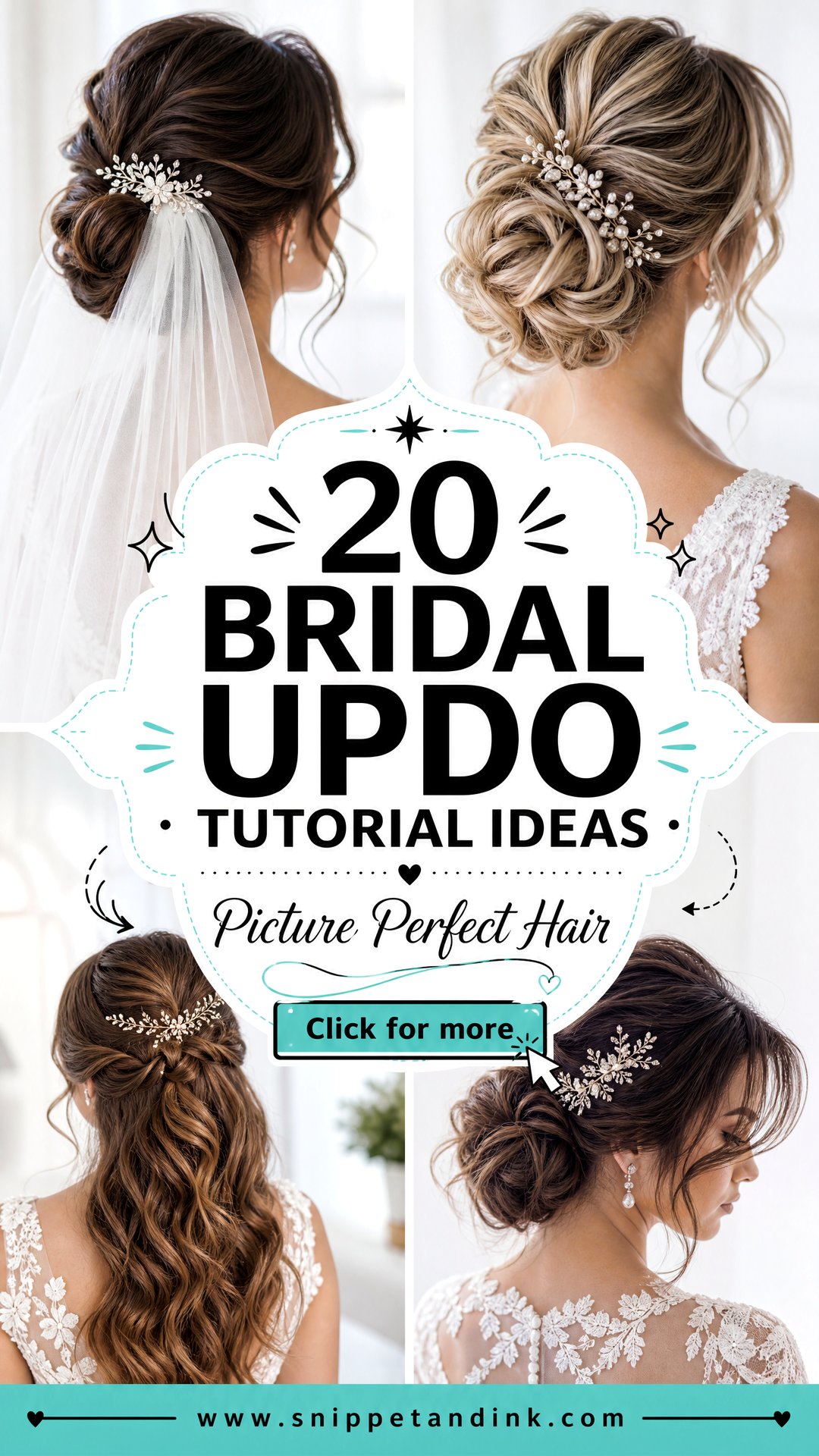 20 Bridal Updo Tutorial Ideas for Picture-Perfect Hair - 20 Bridal Updo Tutorial Ideas for Picture-Perfect Hair