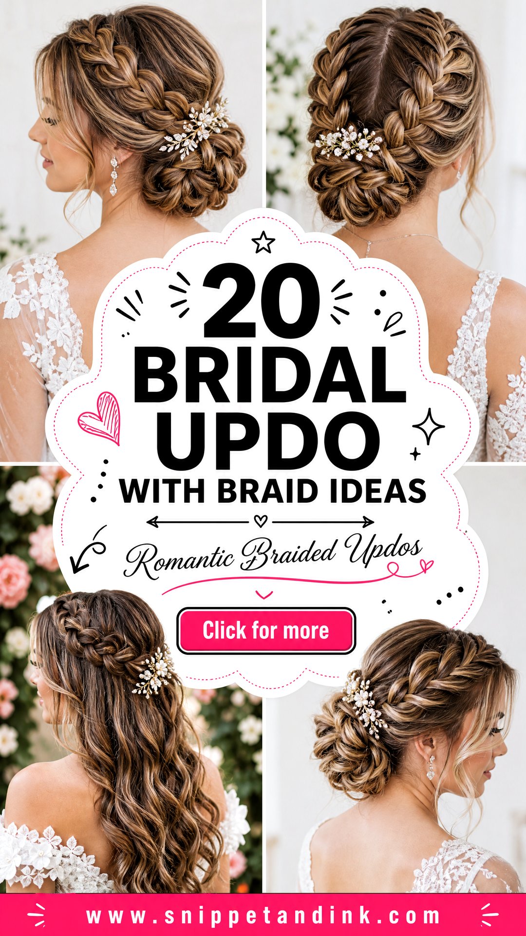 20 Bridal Updo with Braid Ideas for Romantic Brides - 20 Bridal Updo with Braid Ideas for Romantic Brides