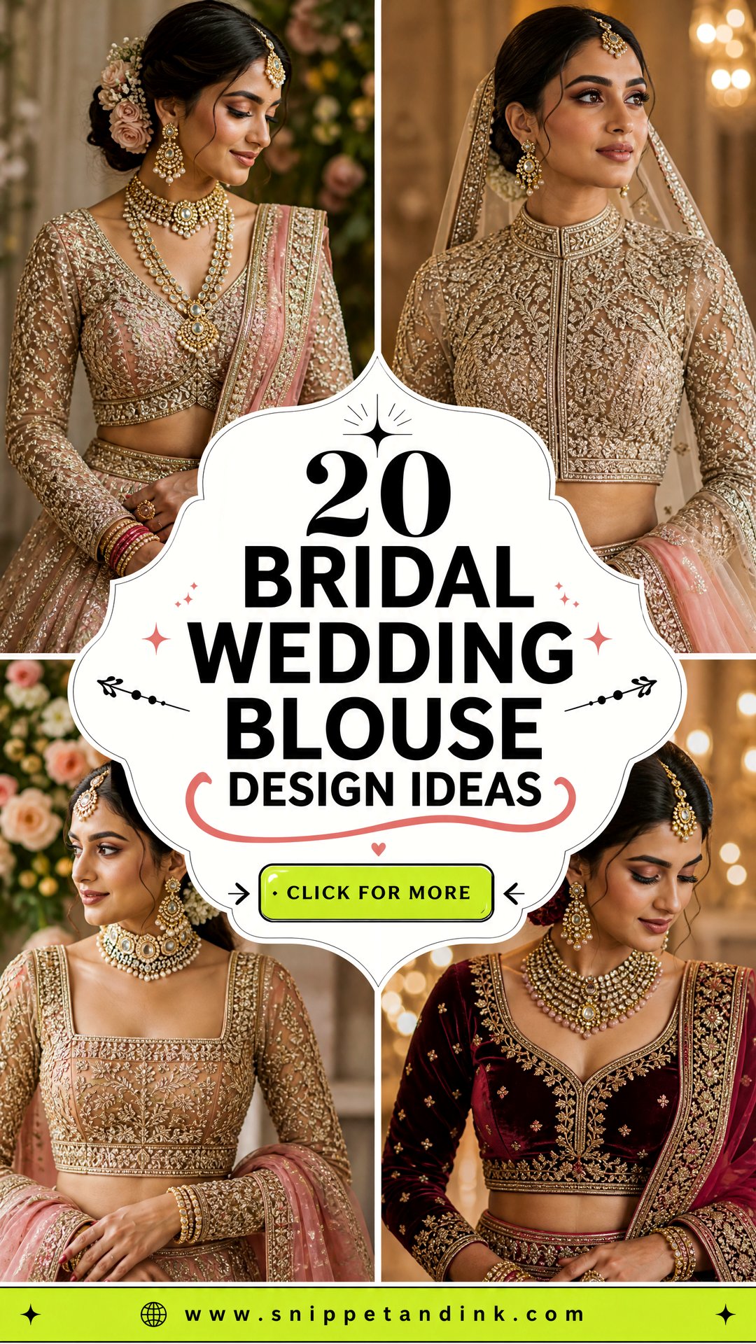20 Bridal Wedding Blouse Design Ideas for a Standout Look - 20 Bridal Wedding Blouse Design Ideas for a Standout Look