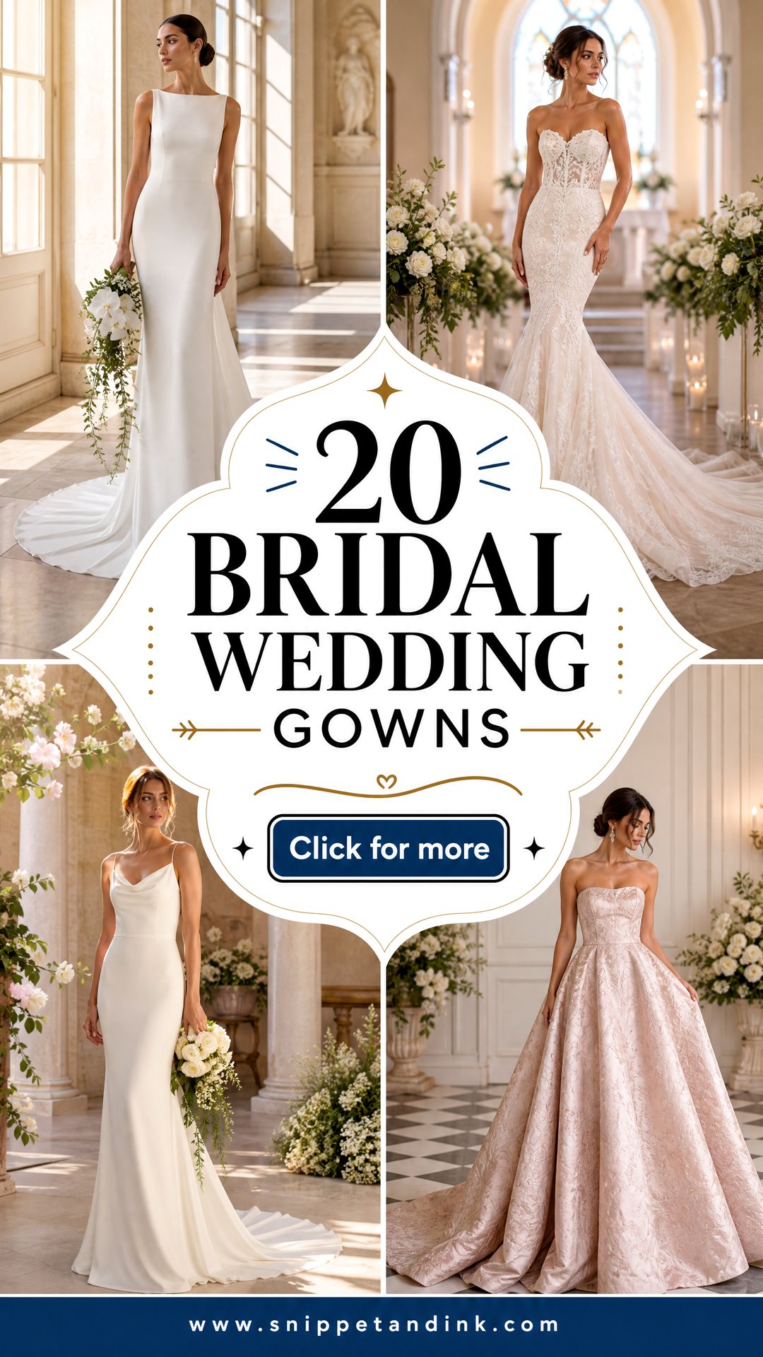 20 Bridal Wedding Gowns for a Timeless Breathtaking Look - 20 Bridal Wedding Gowns for a Timeless, Breathtaking Look