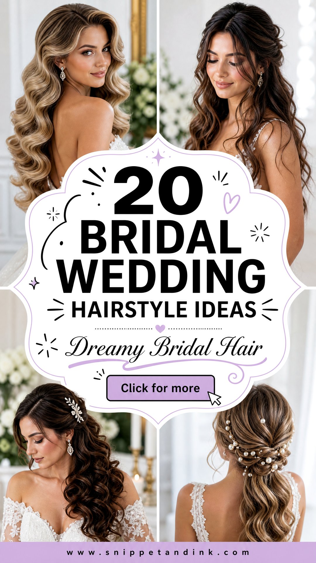 20 Bridal Wedding Hairstyle Ideas for Dreamy Brides - 20 Bridal Wedding Hairstyle Ideas for Dreamy Brides