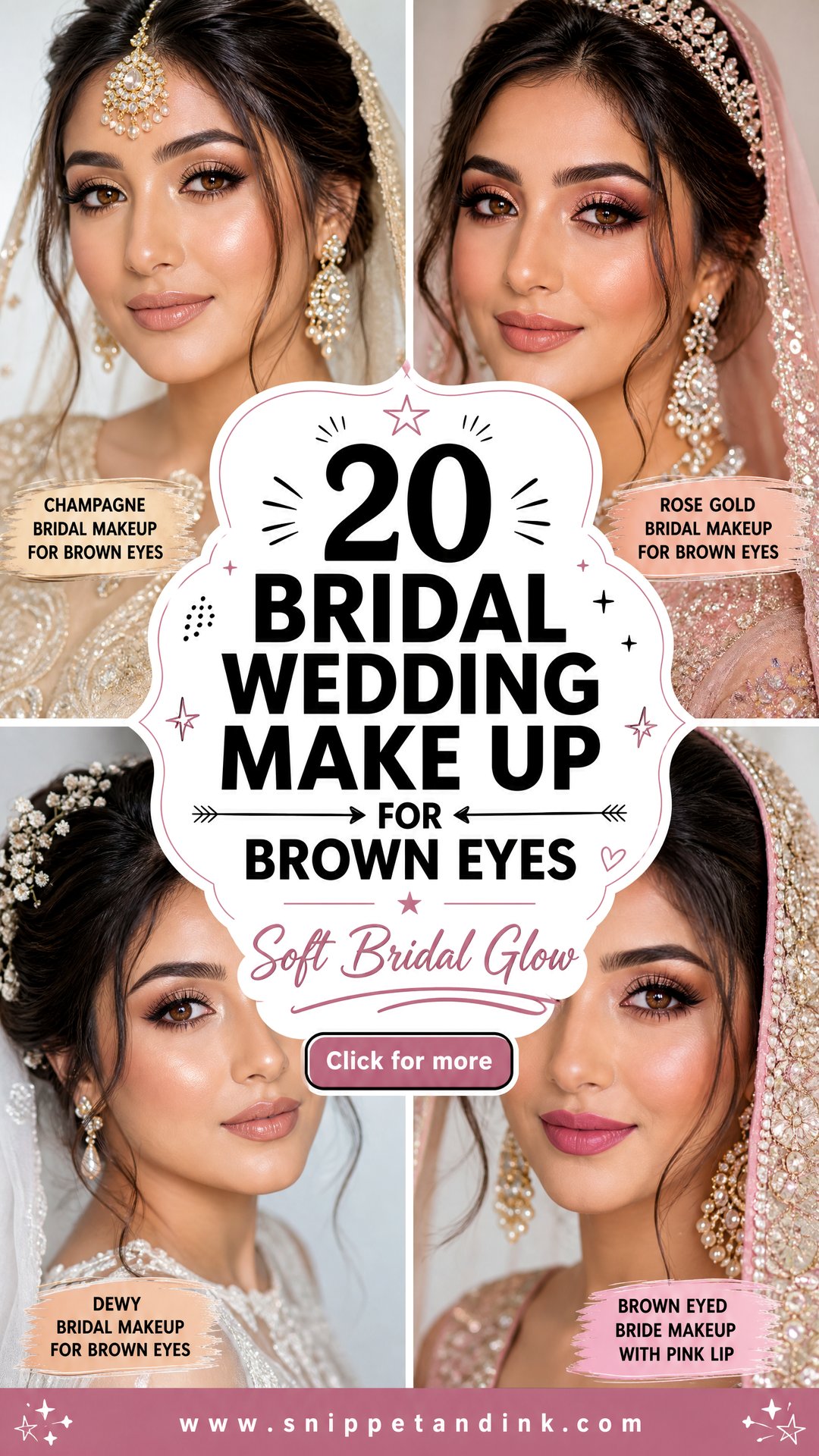 20 Bridal Wedding Make Up for Brown Eyes to Try - 20 Bridal Wedding Make Up for Brown Eyes to Try