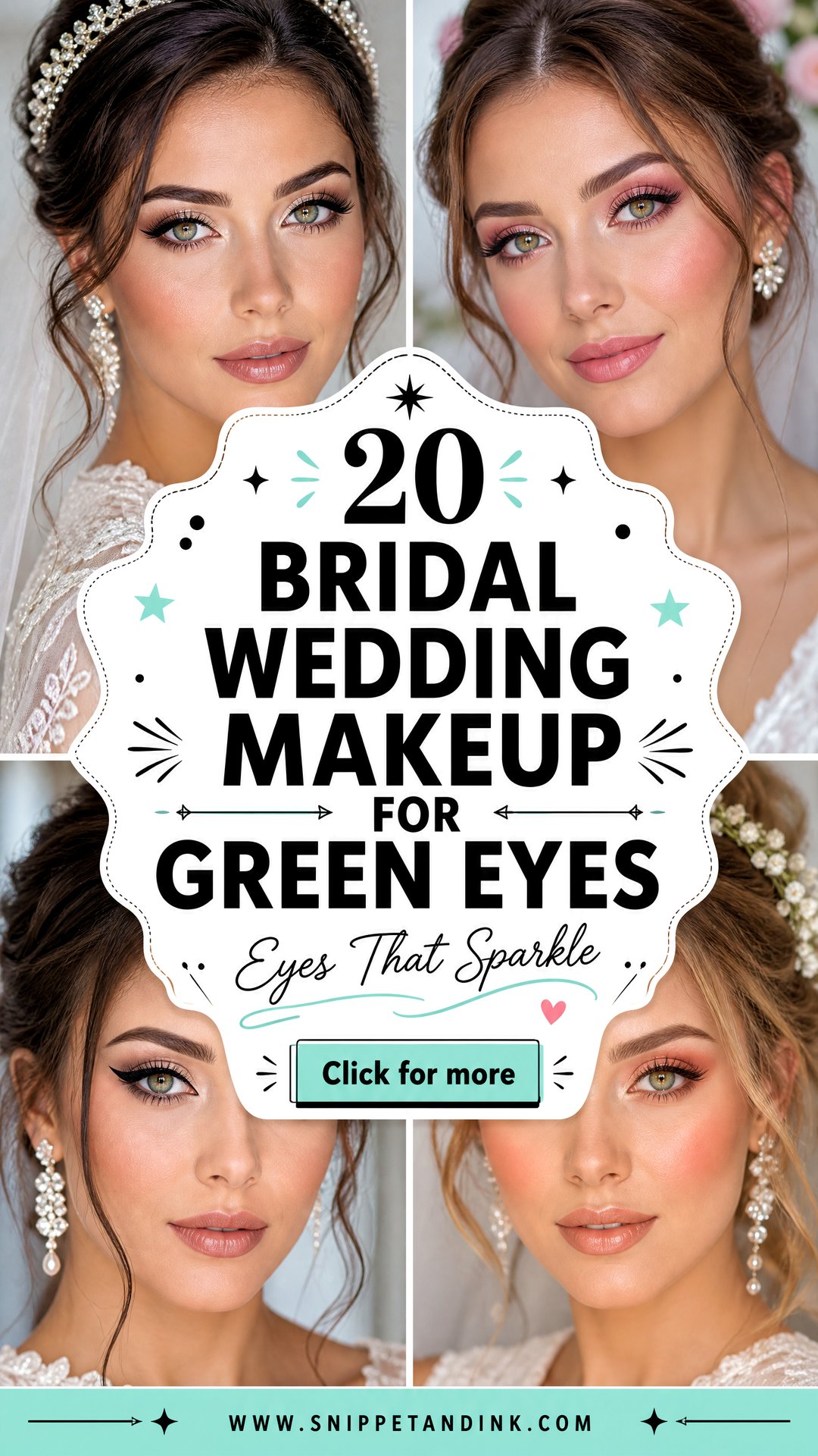 20 Bridal Wedding Makeup for Green Eyes to Shine - 20 Bridal Wedding Makeup for Green Eyes to Shine