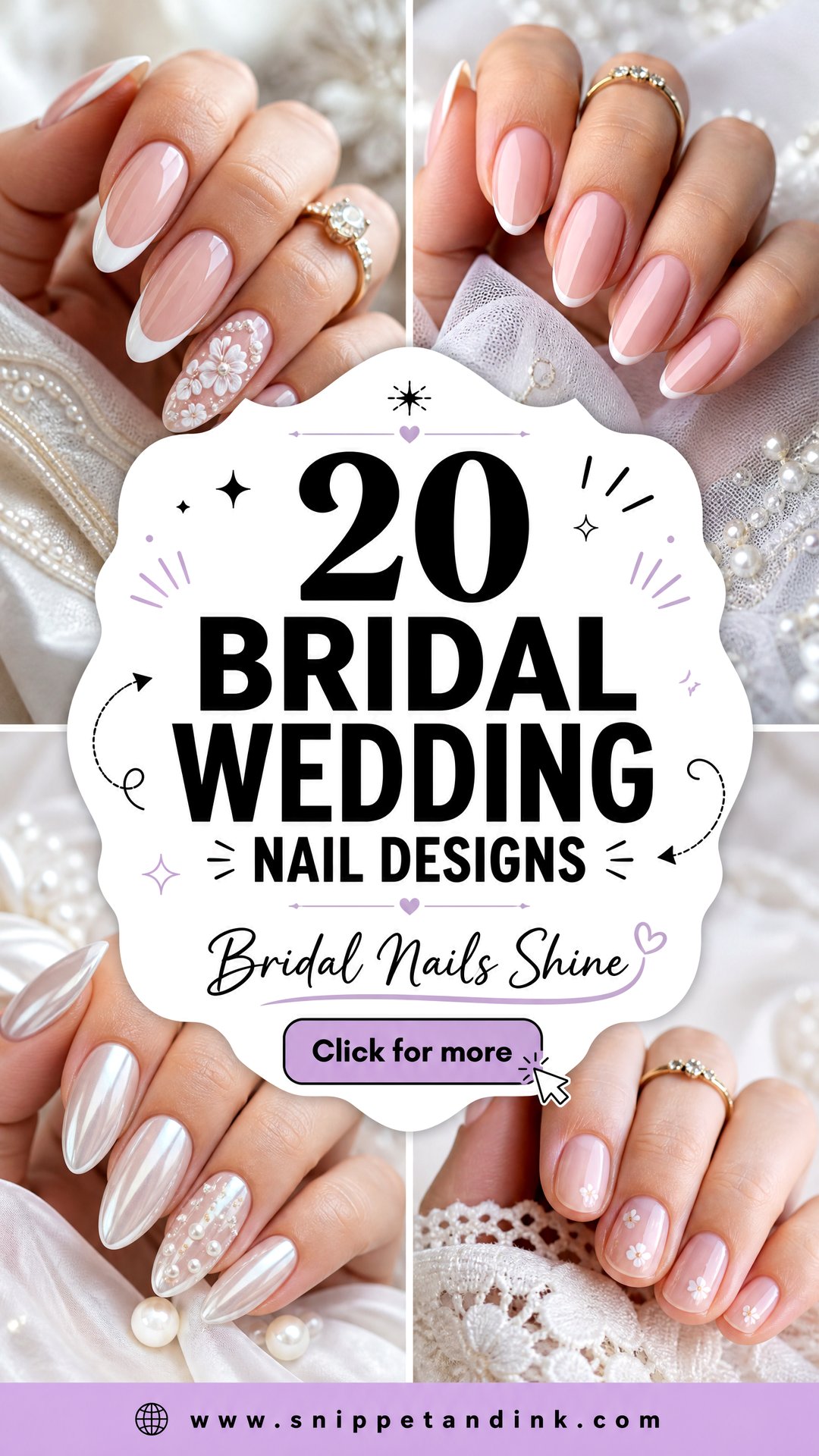 20 Bridal Wedding Nail Designs Brides Will Love in 2026 - 20 Bridal Wedding Nail Designs Brides Will Love in 2026