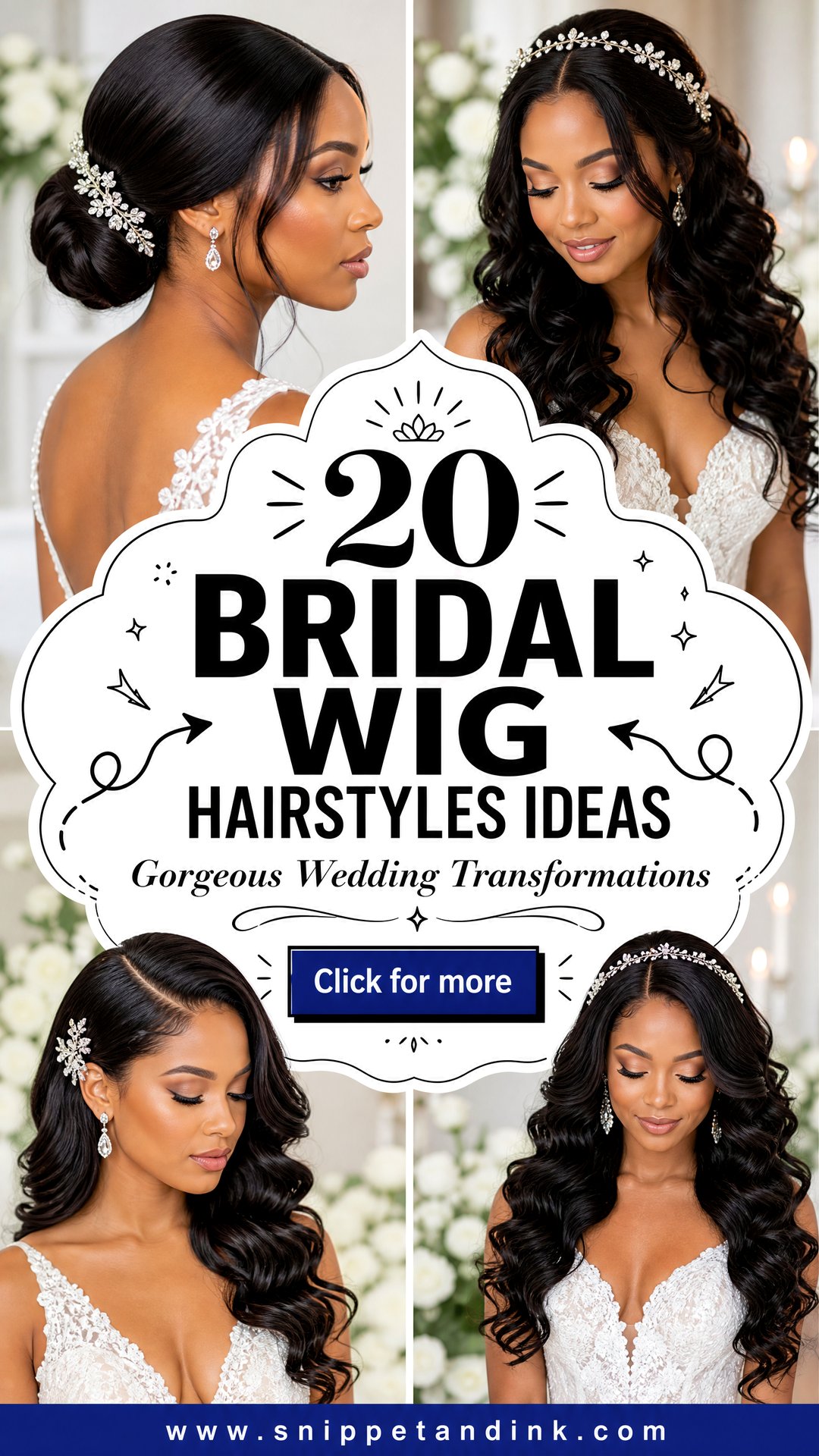 20 Bridal Wig Hairstyles for Gorgeous Wedding Transformations - 20 Bridal Wig Hairstyles for Gorgeous Wedding Transformations