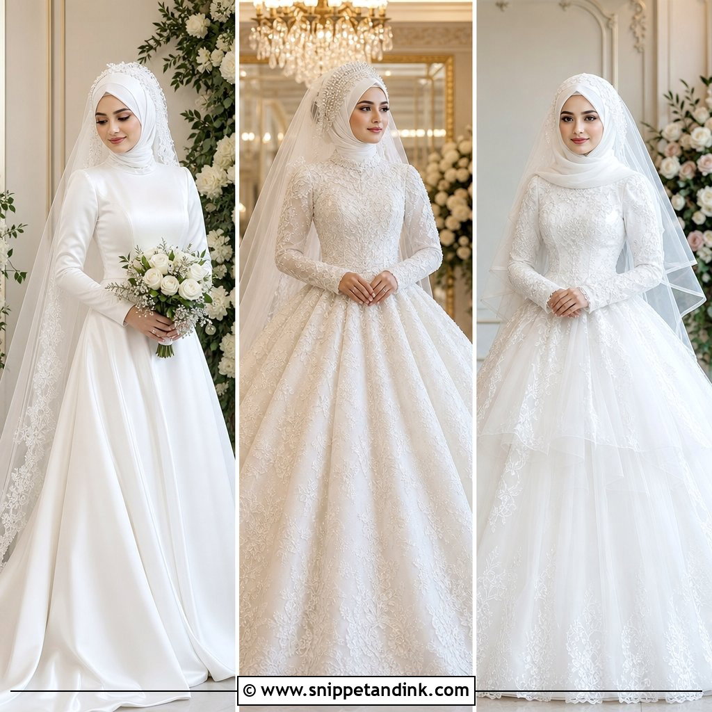 20 Bridal with Hijab Ideas for an Elegant, Modest Wedding Look