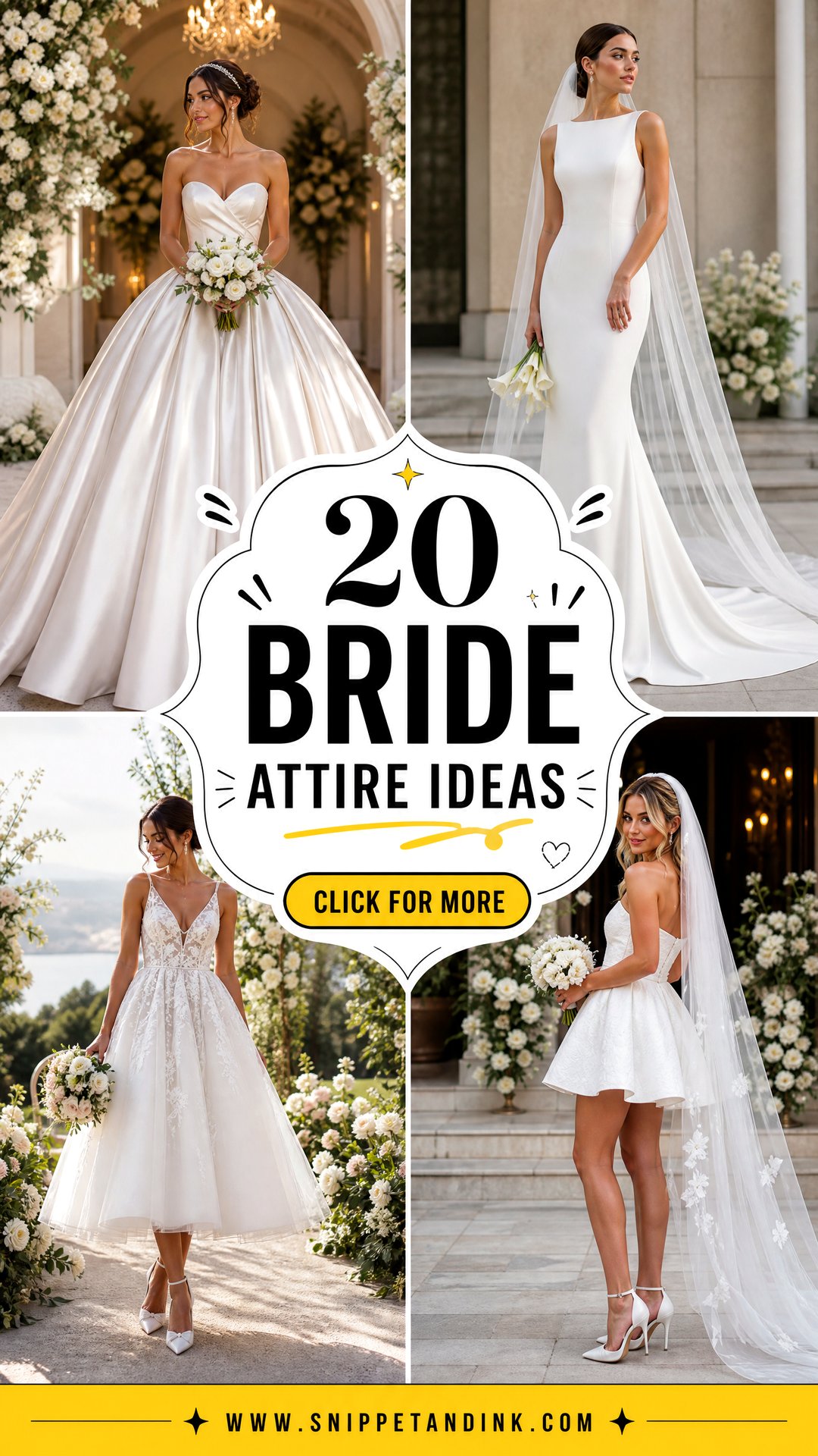 20 Bride Attire Ideas for a Stylish and Unforgettable Wedding - 20 Bride Attire Ideas for a Stylish and Unforgettable Wedding