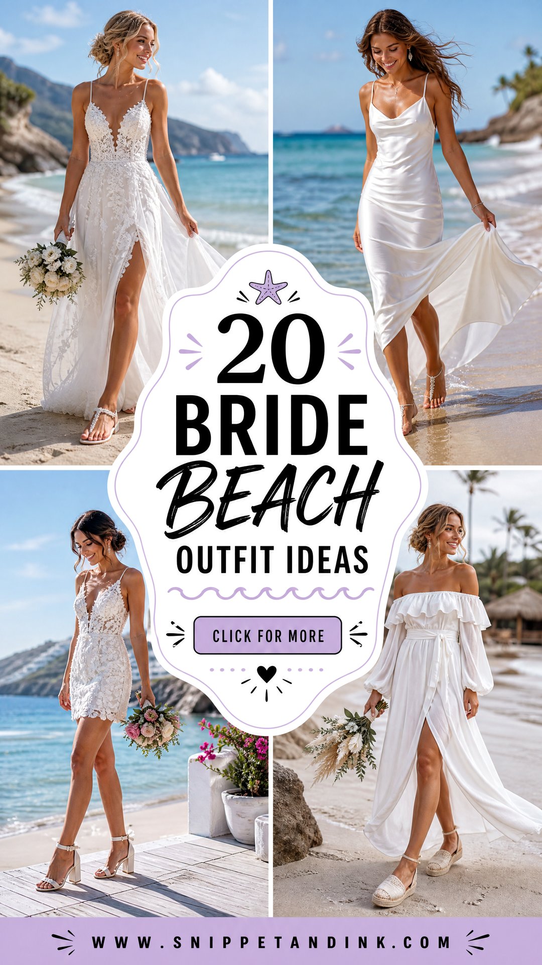 20 Bride Beach Outfit Ideas for a Dreamy Seaside Wedding - 20 Bride Beach Outfit Ideas for a Dreamy Seaside Wedding