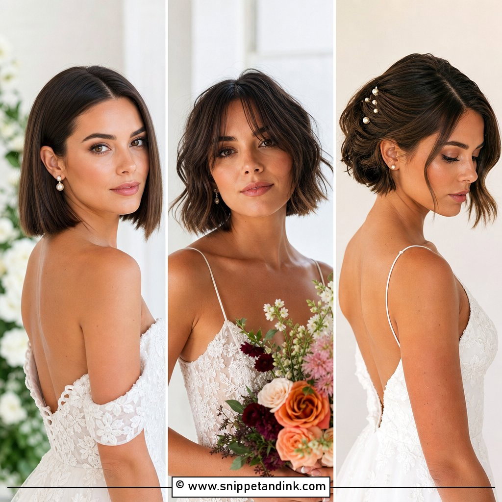 20 Bride Bob Hairstyle Ideas for Chic Wedding Looks