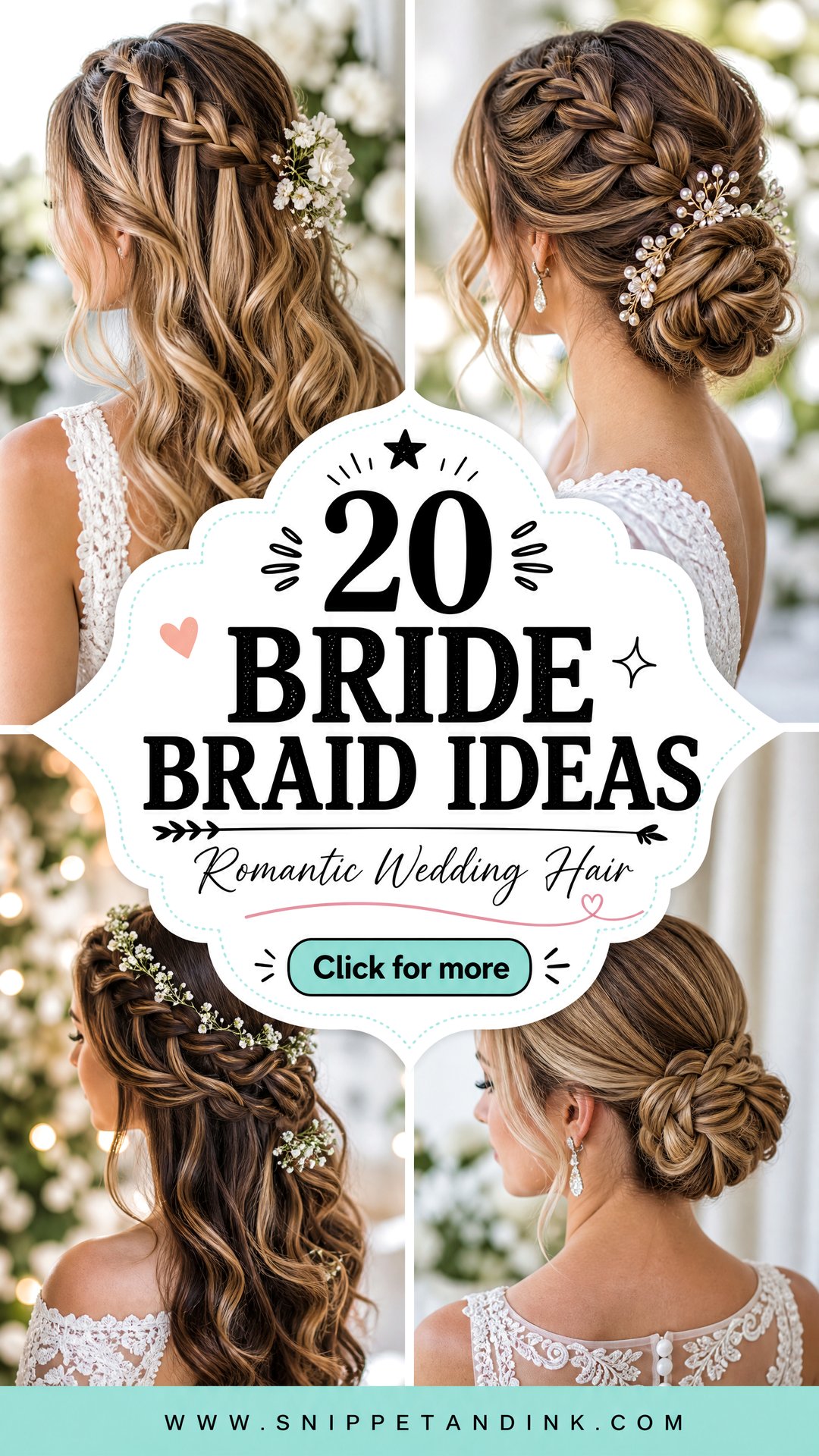 20 Bride Braid Ideas for Romantic Wedding Hairstyles - 20 Bride Braid Ideas for Romantic Wedding Hairstyles