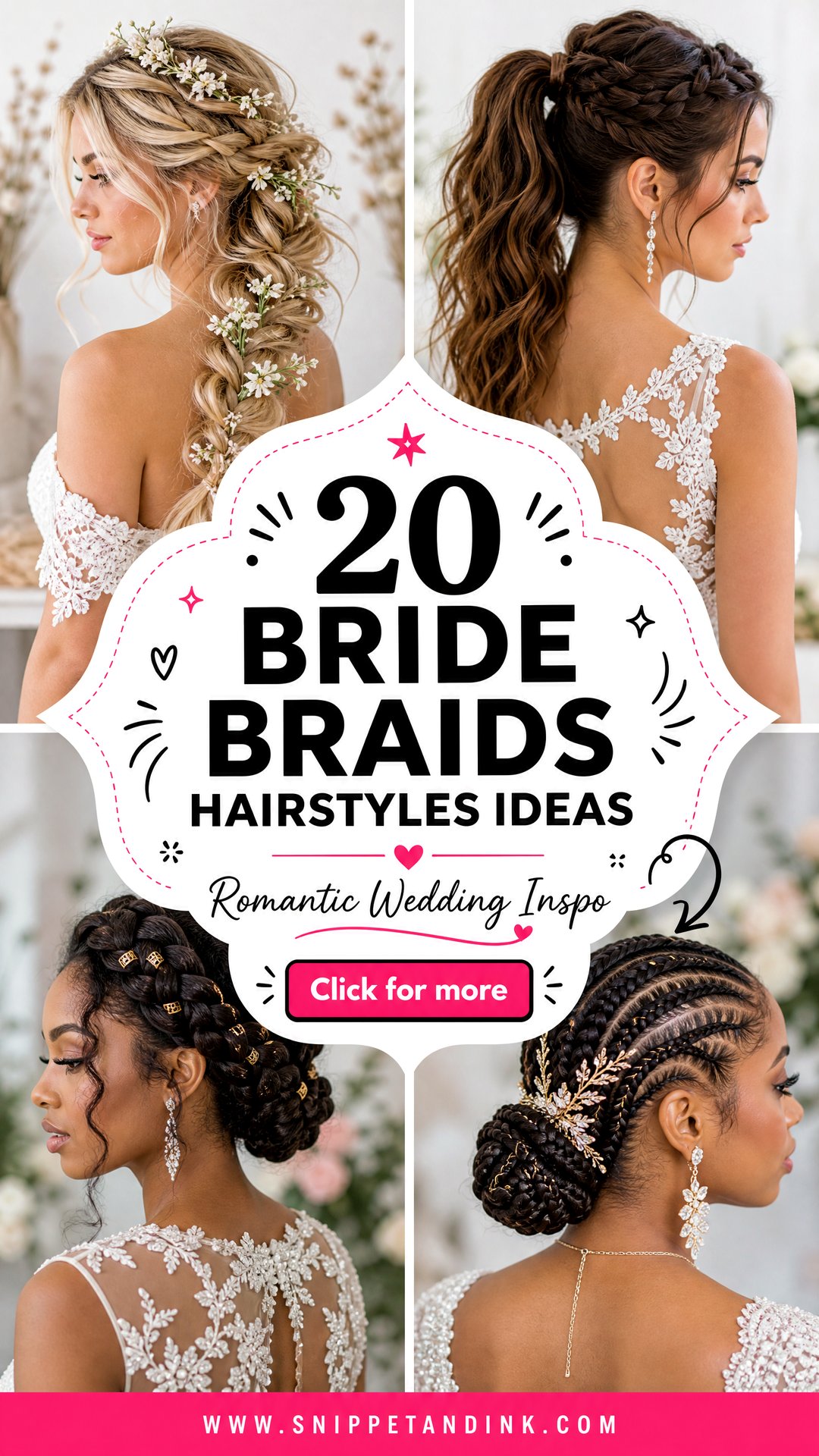 20 Bride Braids Hairstyles for Romantic Wedding Inspiration - 20 Bride Braids Hairstyles for Romantic Wedding Inspiration