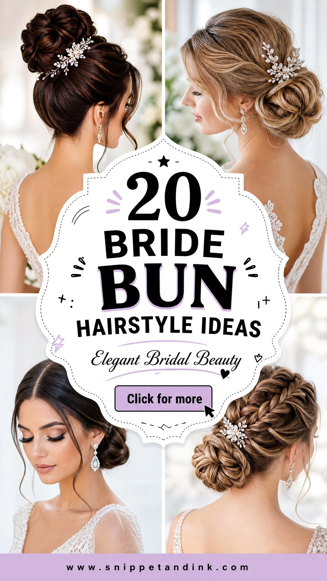 20 Bride Bun Hairstyle Ideas for Elegant Wedding Beauty - 20 Bride Bun Hairstyle Ideas for Elegant Wedding Beauty