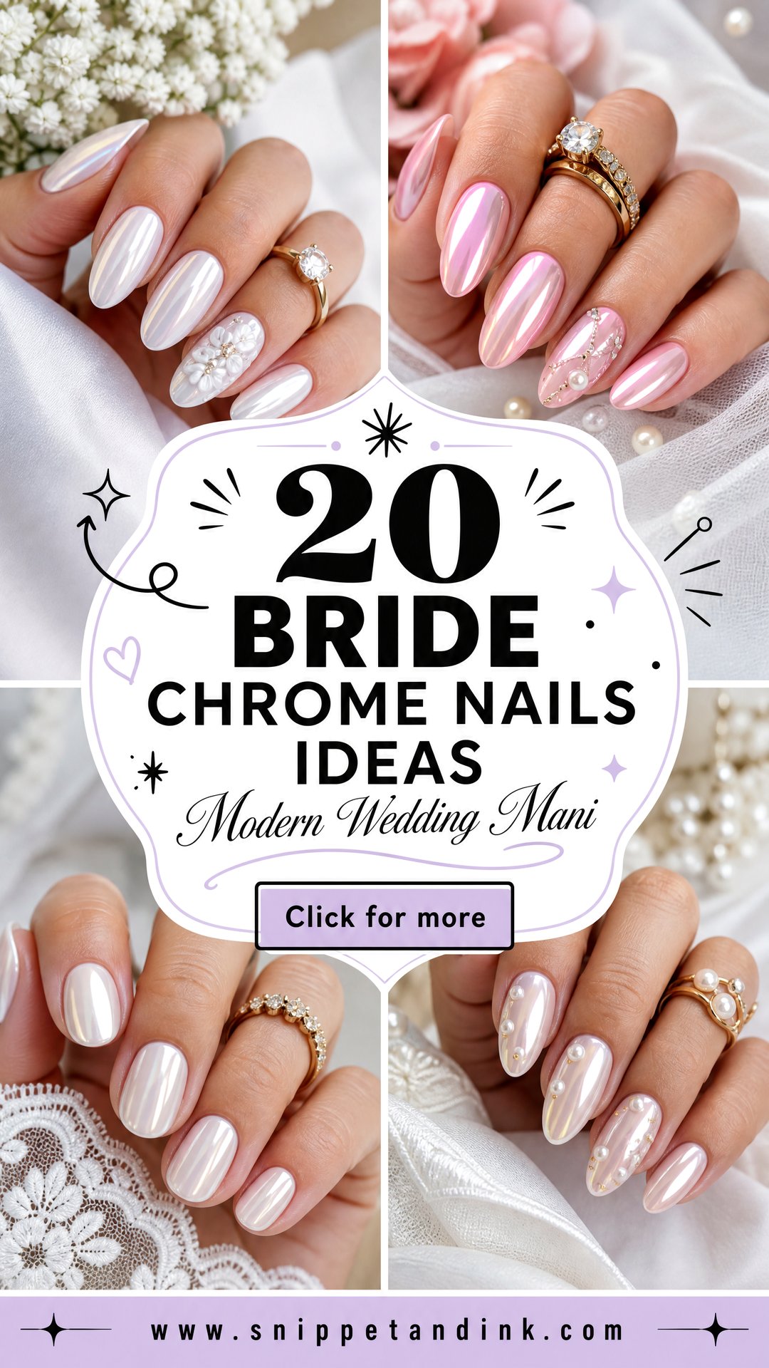 20 Bride Chrome Nails for a Modern Wedding Manicure - 20 Bride Chrome Nails for a Modern Wedding Manicure