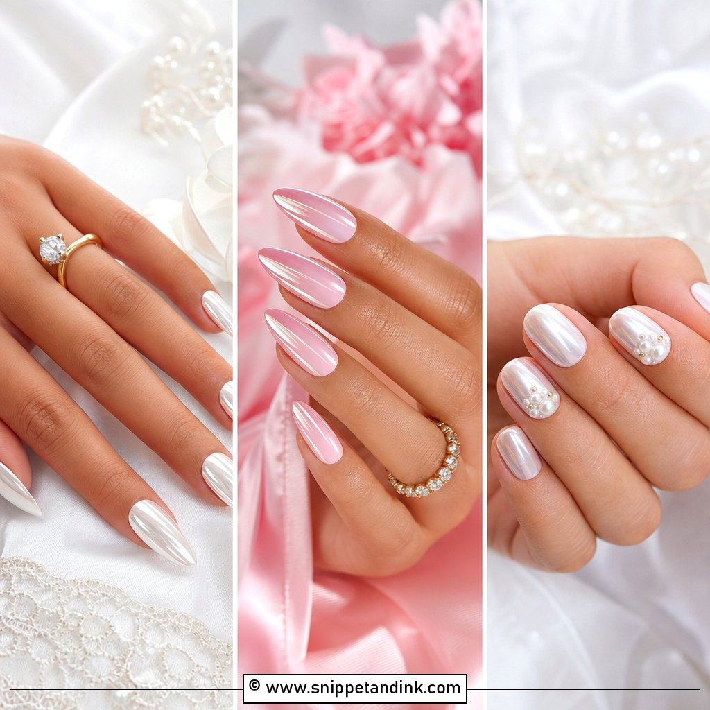20 Bride Chrome Nails for a Modern Wedding Manicure