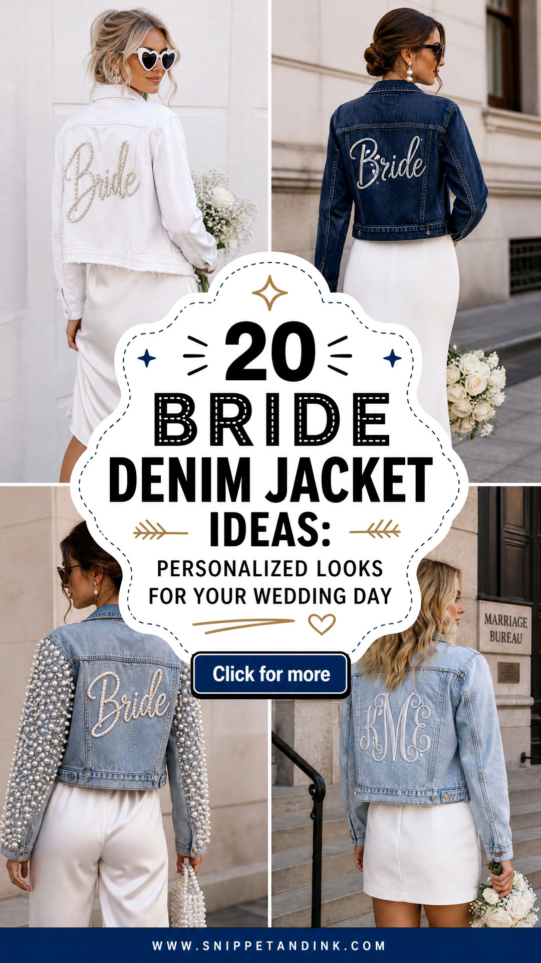 20 Bride Denim Jacket Ideas Personalized Looks for Your Wedding Day - 20 Bride Denim Jacket Ideas: Personalized Looks for Your Wedding Day