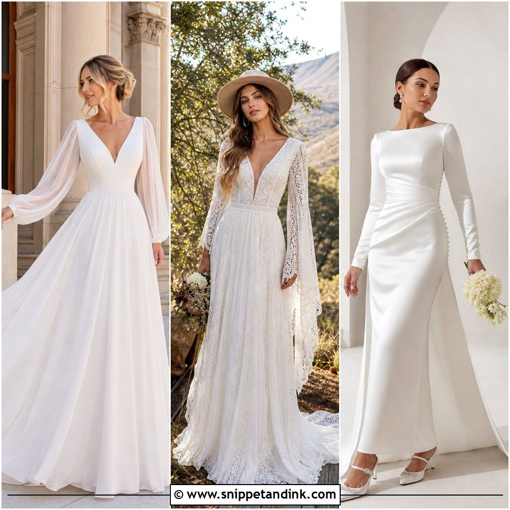 20 Bride Dress Long Sleeve Ideas for Timeless Wedding Style