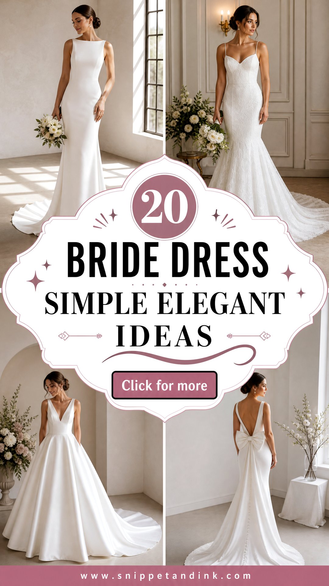 20 Bride Dress Simple Elegant Ideas for a Timeless Wedding Look - 20 Bride Dress Simple Elegant Ideas for a Timeless Wedding Look