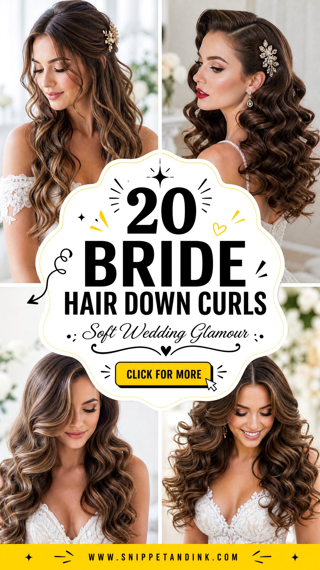 20 Bride Hair Down Curls for Soft Wedding Glamour - 20 Bride Hair Down Curls for Soft Wedding Glamour