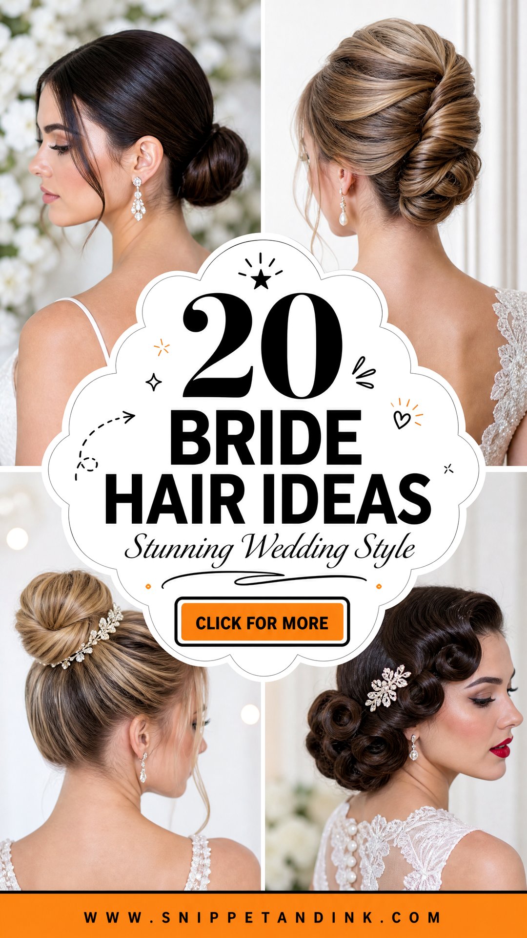 20 Bride Hair Ideas for Stunning Wedding Day Style - 20 Bride Hair Ideas for Stunning Wedding Day Style