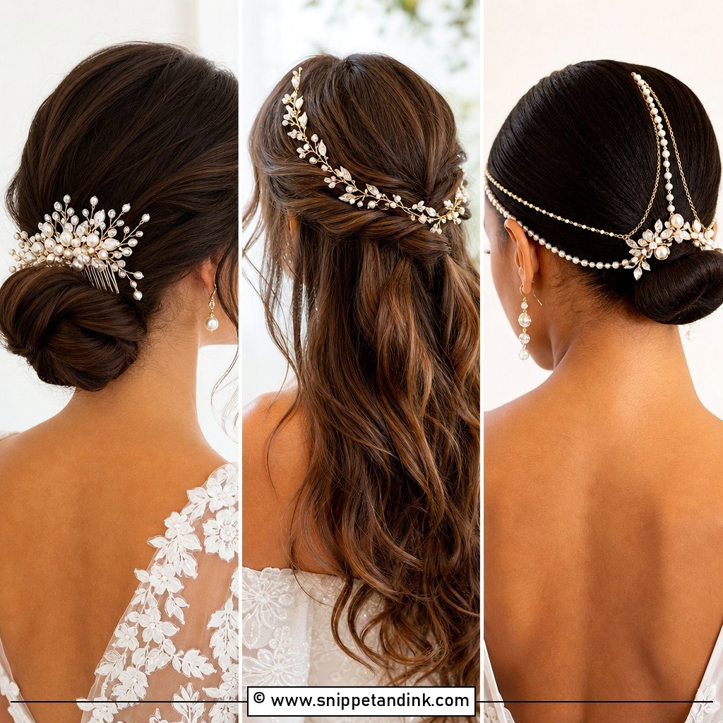 20 Bride Hair Jewelry Ideas for a Luxe Wedding Glow