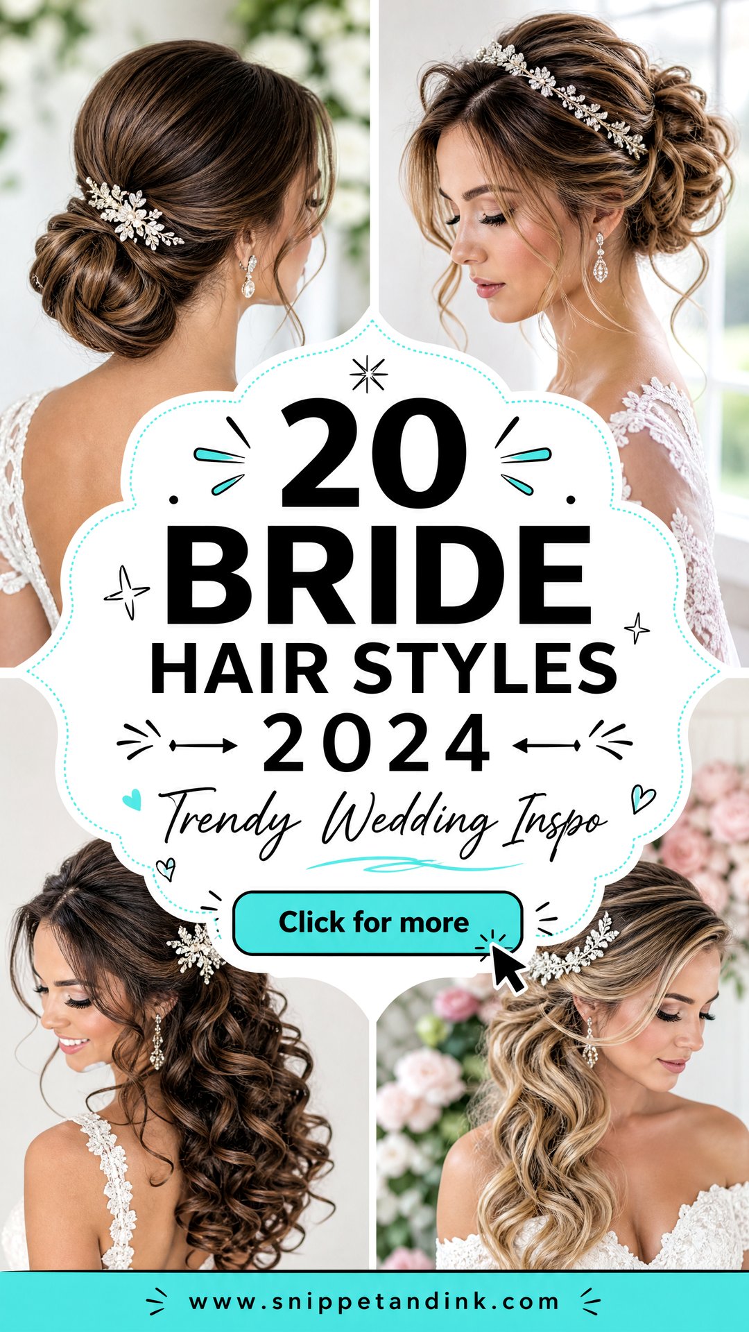 20 Bride Hair Styles 2024 for Trendy Wedding Inspiration - 20 Bride Hair Styles 2024 for Trendy Wedding Inspiration