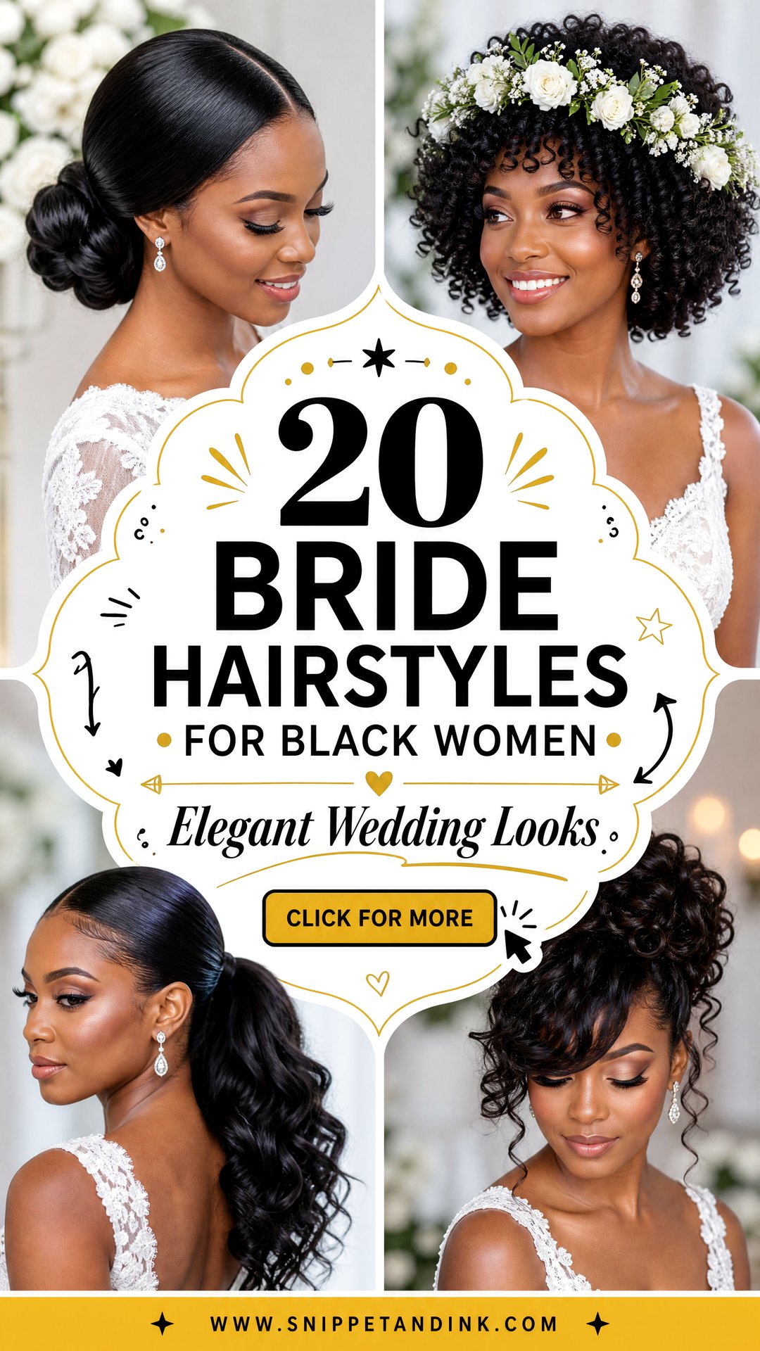 20 Bride Hairstyles for Black Women Elegant Wedding Looks - 20 Bride Hairstyles for Black Women: Elegant Wedding Looks