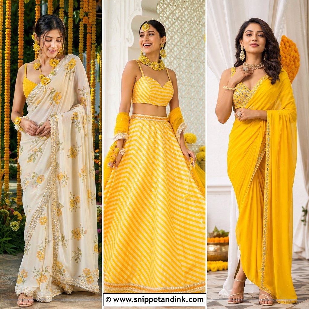 20 Bride Haldi Dress Ideas for a Joyful Pre-Wedding Glow