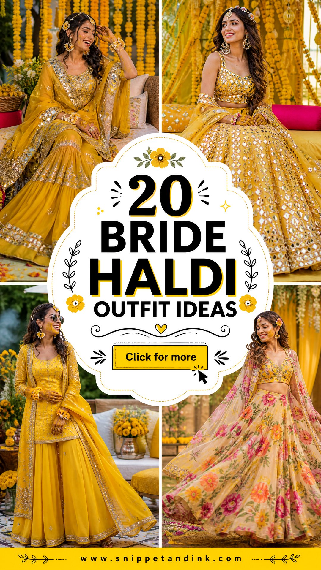 20 Bride Haldi Outfit Ideas for a Joyful Pre-Wedding Glow - 20 Bride Haldi Outfit Ideas for a Joyful Pre-Wedding Glow