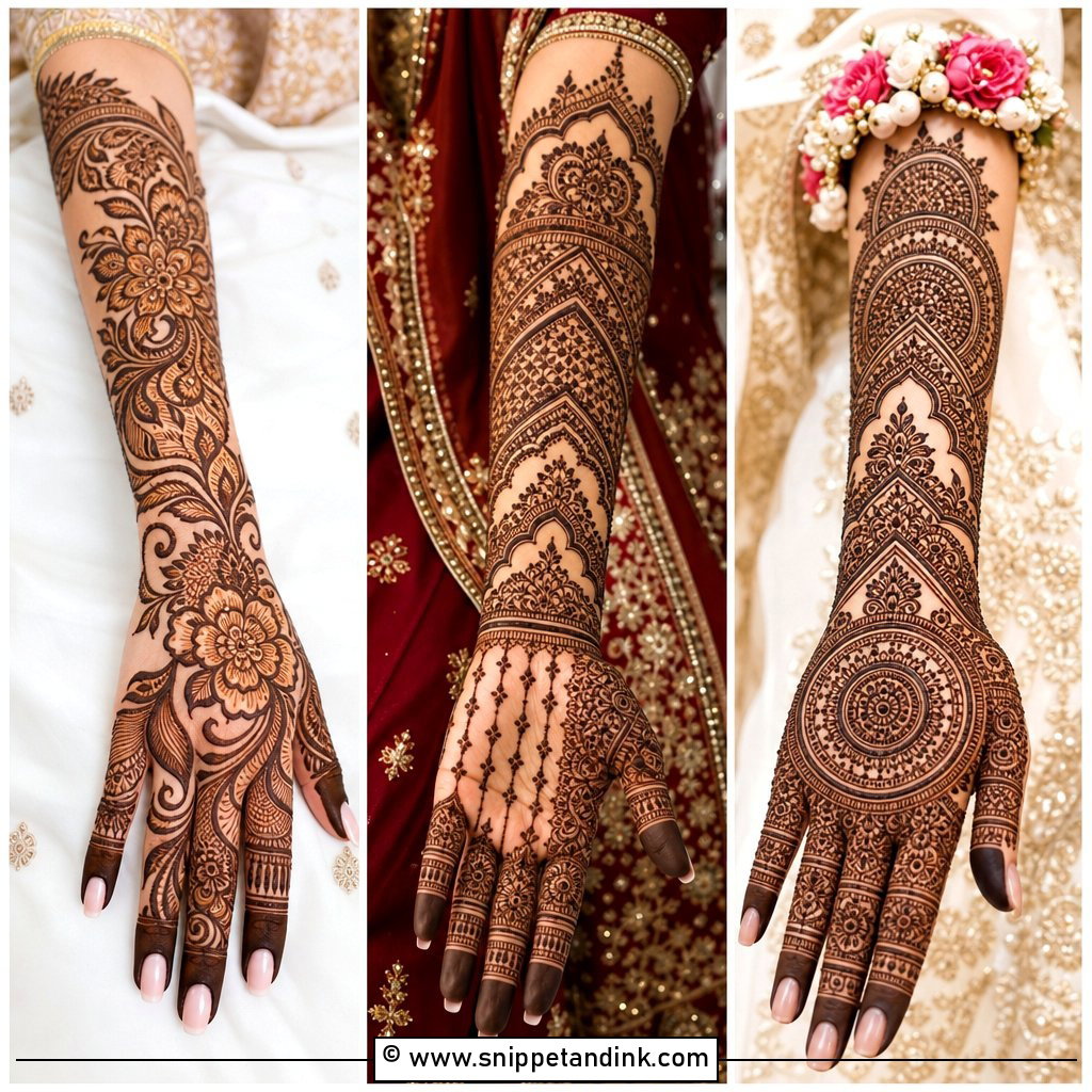 20 Bride Hand Mehndi Designs for Elegant Wedding Detail