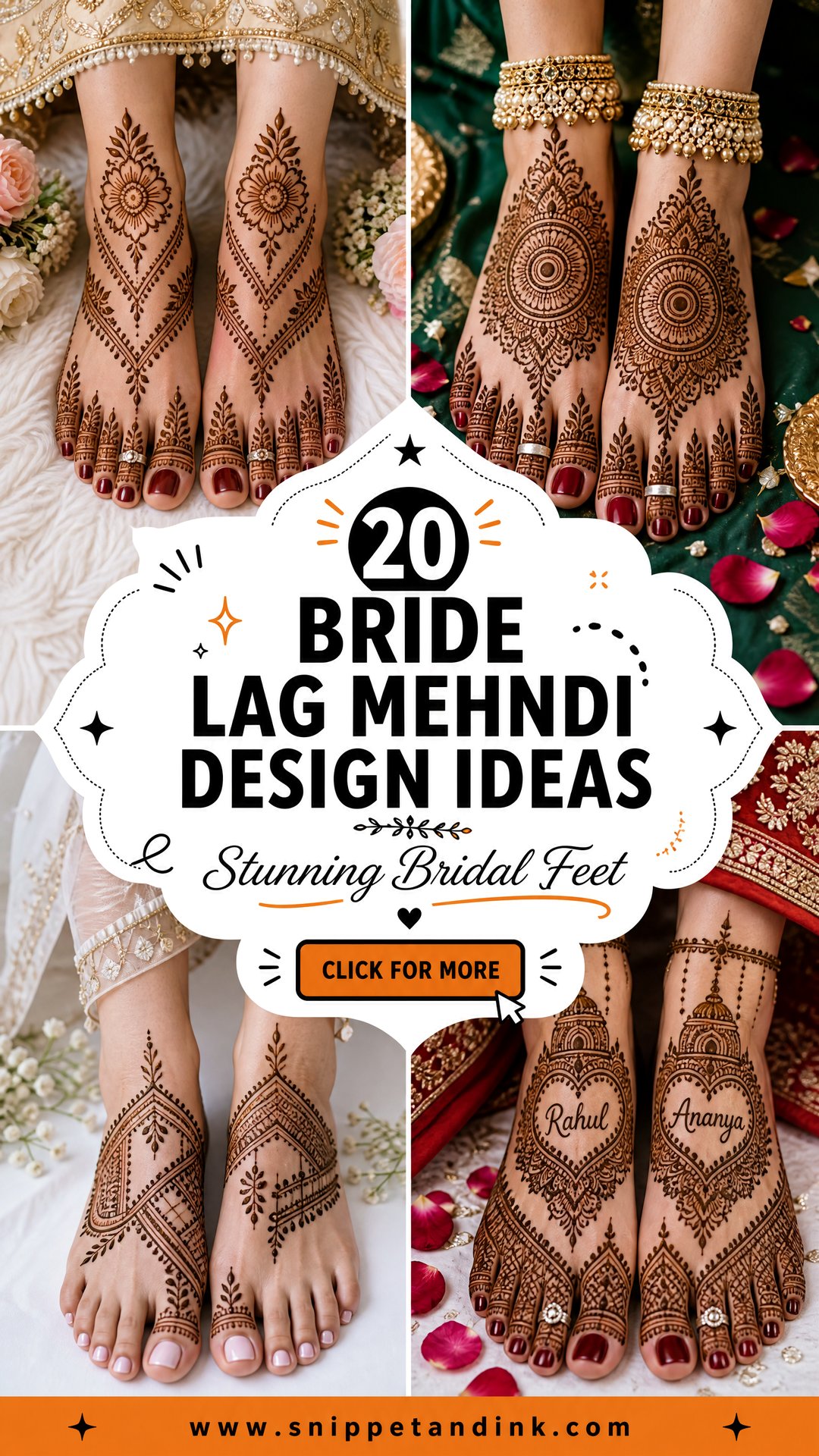 20 Bride Lag Mehndi Design Ideas for Stunning Bridal Feet - 20 Bride Lag Mehndi Design Ideas for Stunning Bridal Feet