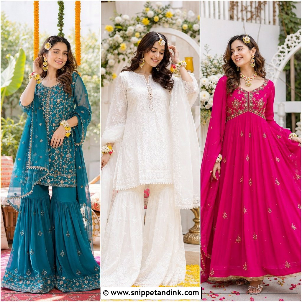 20 Bride Mehndi Dress Ideas for a Picture-Perfect Celebration
