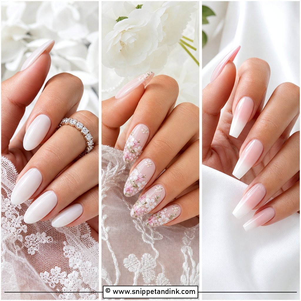 20 Bride Nail Art Ideas Wedding Day for Elegant Hands