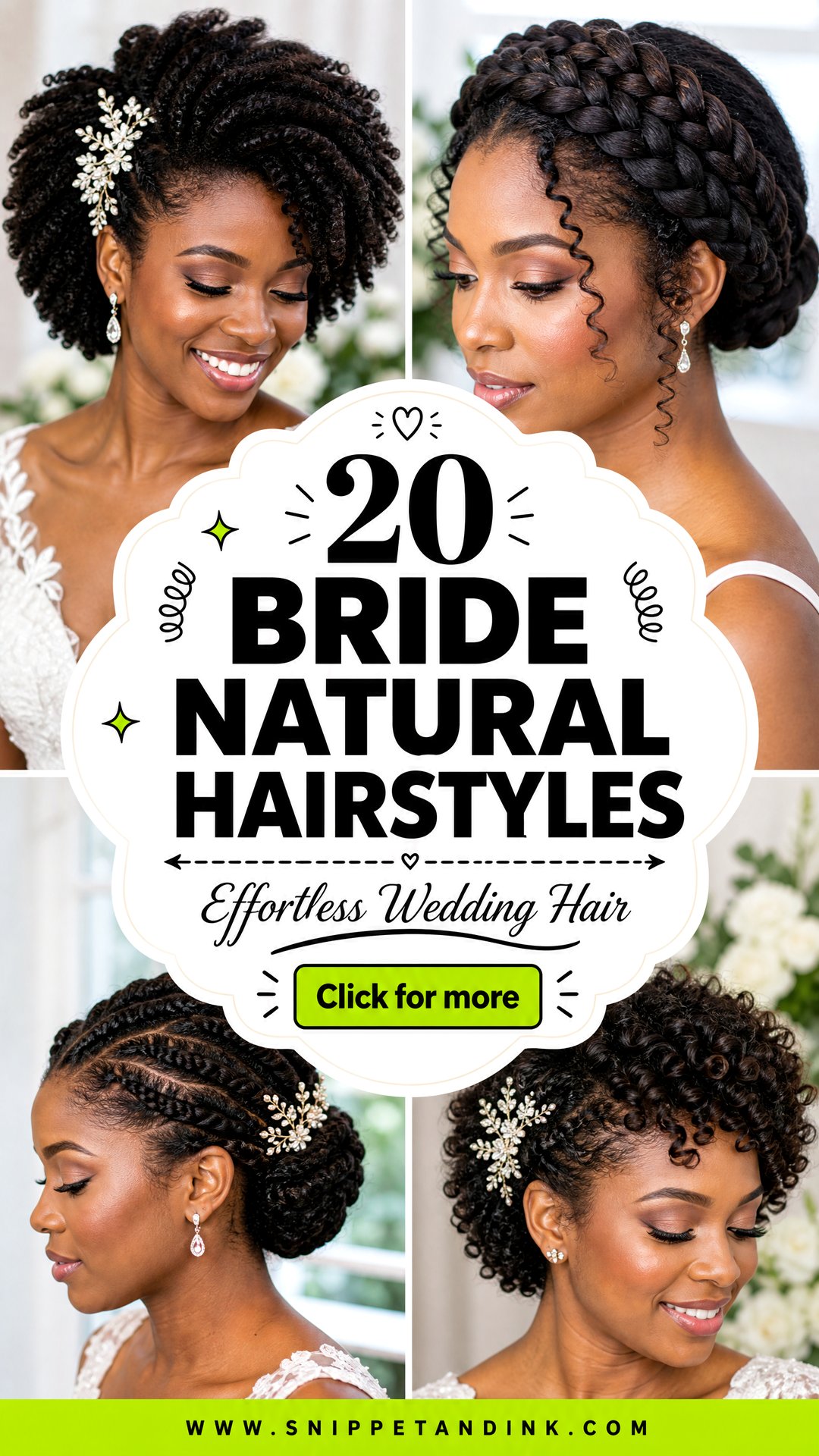 20 Bride Natural Hairstyles for an Effortless Wedding Look - 20 Bride Natural Hairstyles for an Effortless Wedding Look