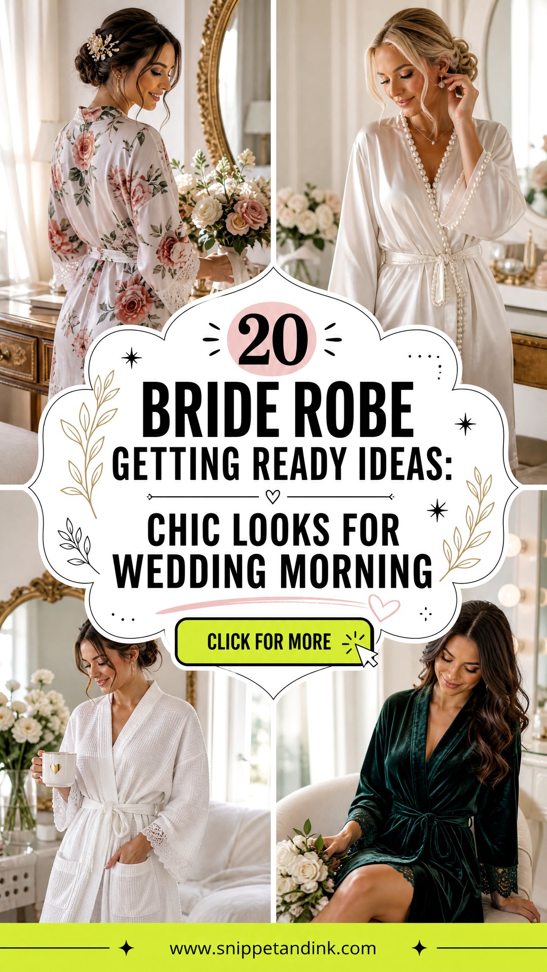 20 Bride Robe Getting Ready Ideas Chic Looks for Wedding Morning - 20 Bride Robe Getting Ready Ideas: Chic Looks for Wedding Morning