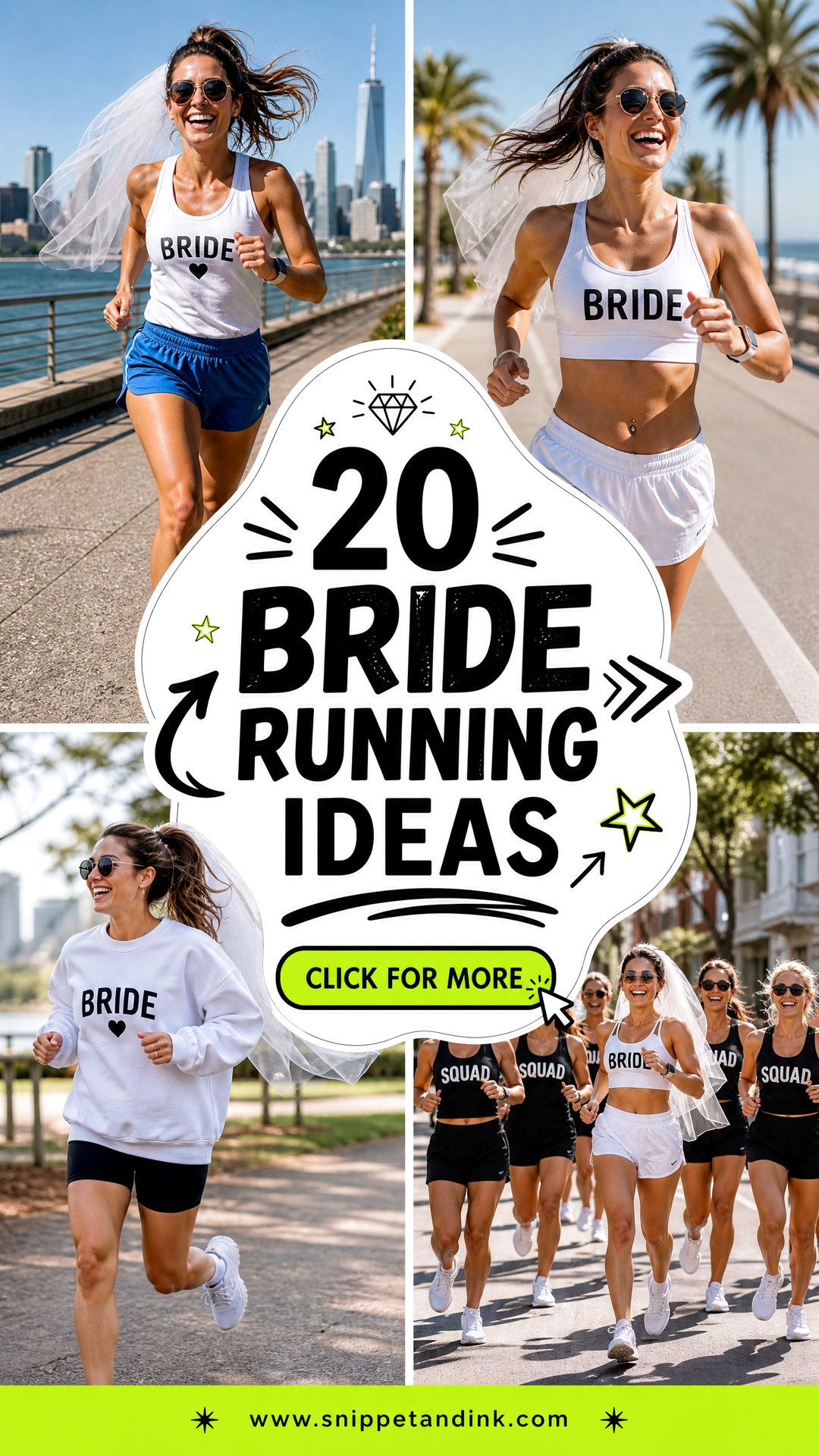 20 Bride Running Ideas for a Fun Fitness-Loving Wedding - 20 Bride Running Ideas for a Fun, Fitness-Loving Wedding