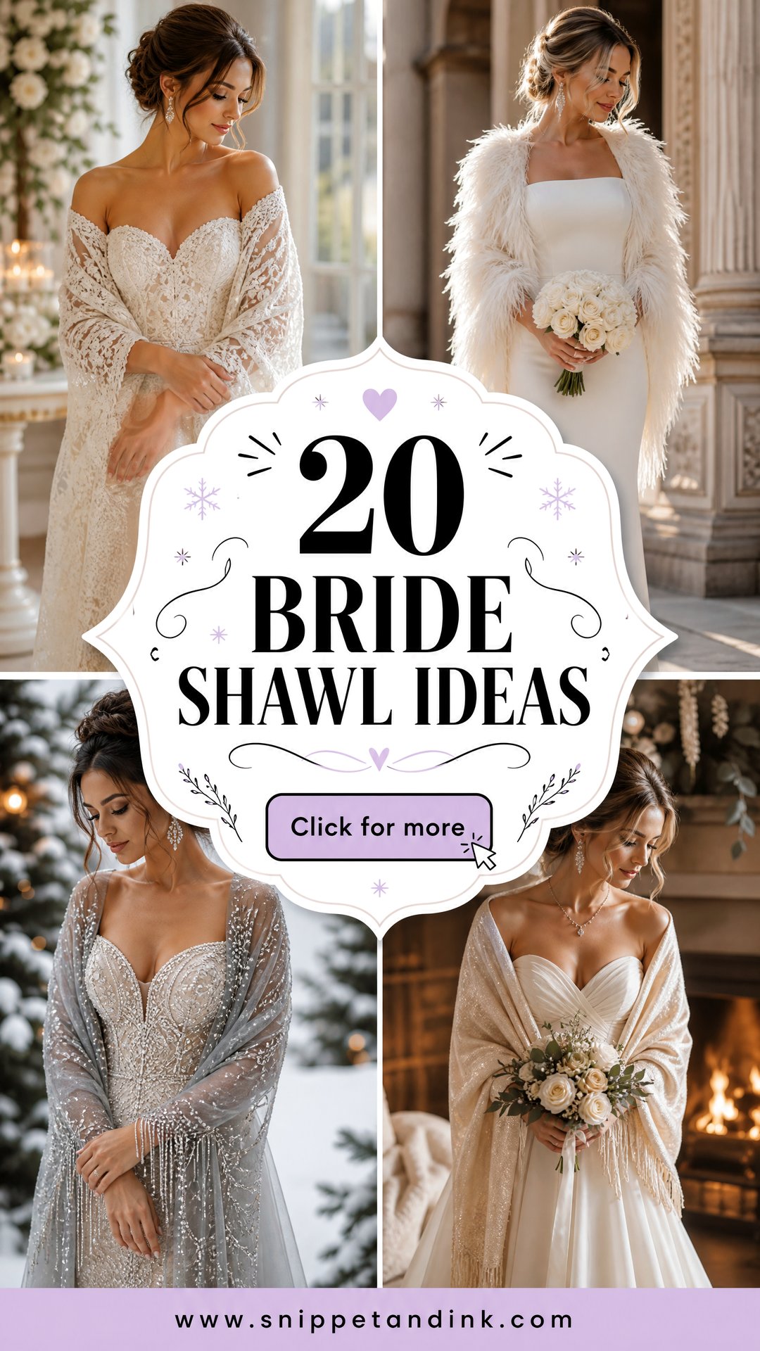 20 Bride Shawl Ideas for Elegant Cozy Wedding-Day Style - 20 Bride Shawl Ideas for Elegant, Cozy Wedding-Day Style