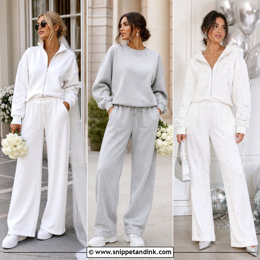 20 Bride Sweat Suit Ideas for Cozy Bachelorette Weekend Style