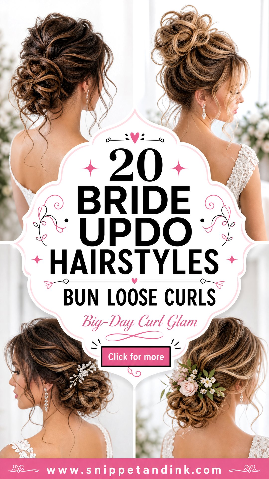 20 Bride Updo Hairstyles Bun Loose Curls for Big-Day Glam - 20 Bride Updo Hairstyles Bun Loose Curls for Big-Day Glam